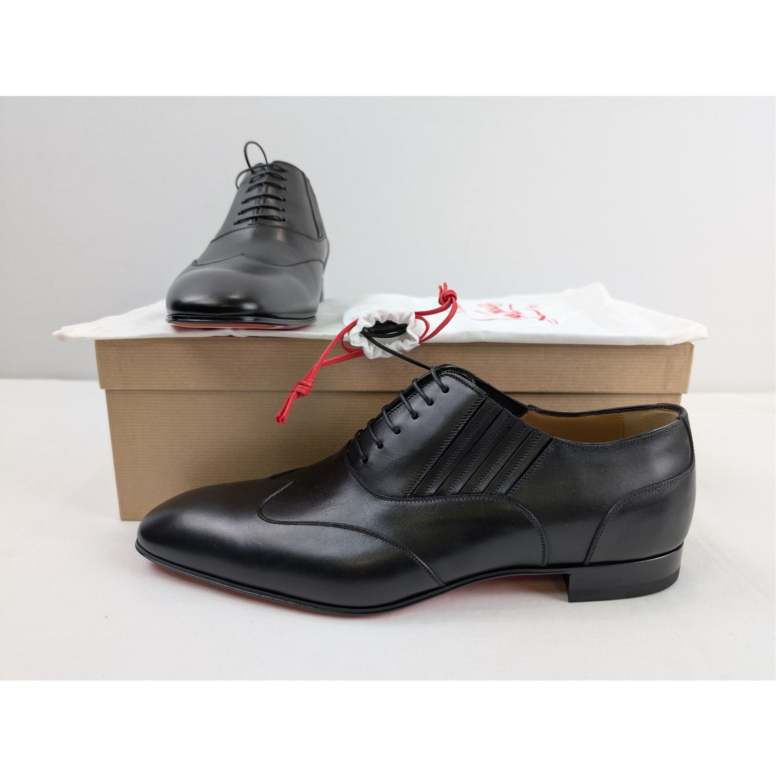 Christian Louboutin o1rshd1 My Amor W Flat Shoe Boots in Black Size US 10 / EU 43 - 21 Thumbnail