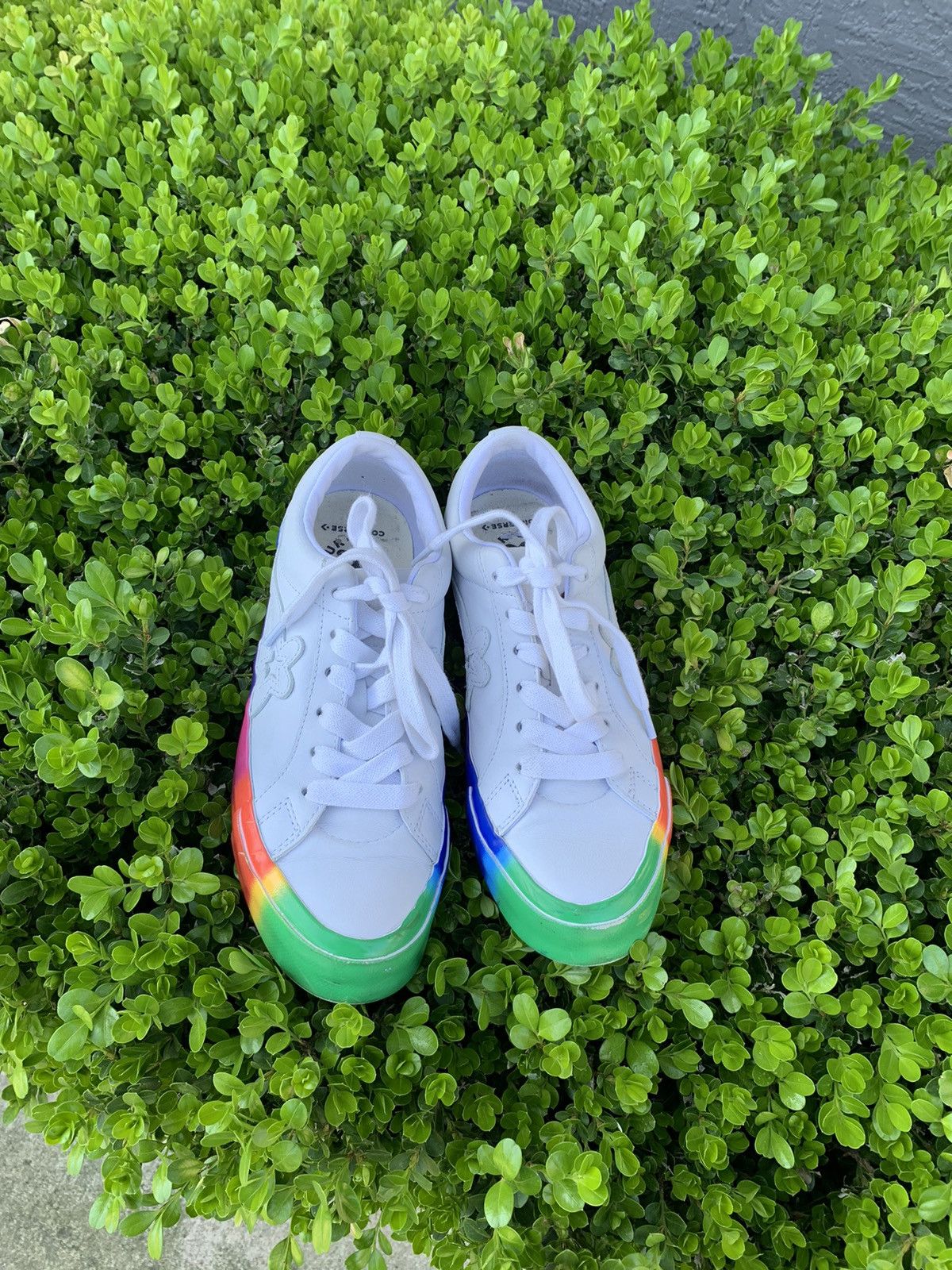 Converse Golf Wang Golf le Fleur Converse 1 star Ox x Golf LeFleur Rainbow sole Grailed