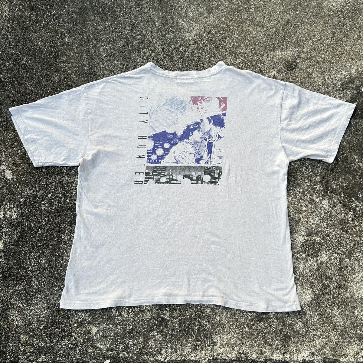 Anime Vintage One piece Monkey D. Luffy Thrashed Sun Faded Size US M / EU 48-50 / 2 - 1 Thumbnail