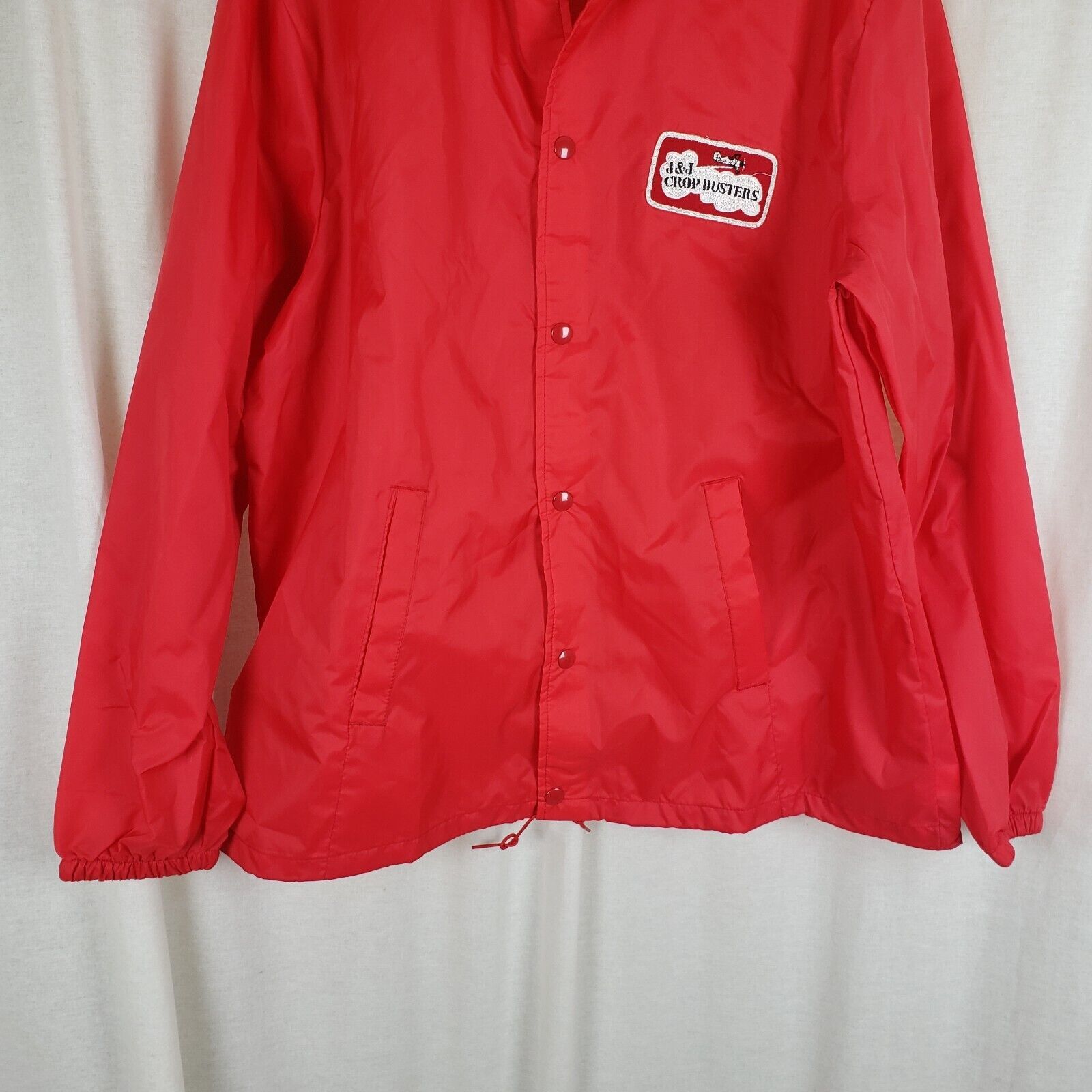 Vintage Vtg J&J Crop Dusters Exylin Aqua Sheen Jacket Windbreaker Size US L / EU 52-54 / 3 - 3 Thumbnail