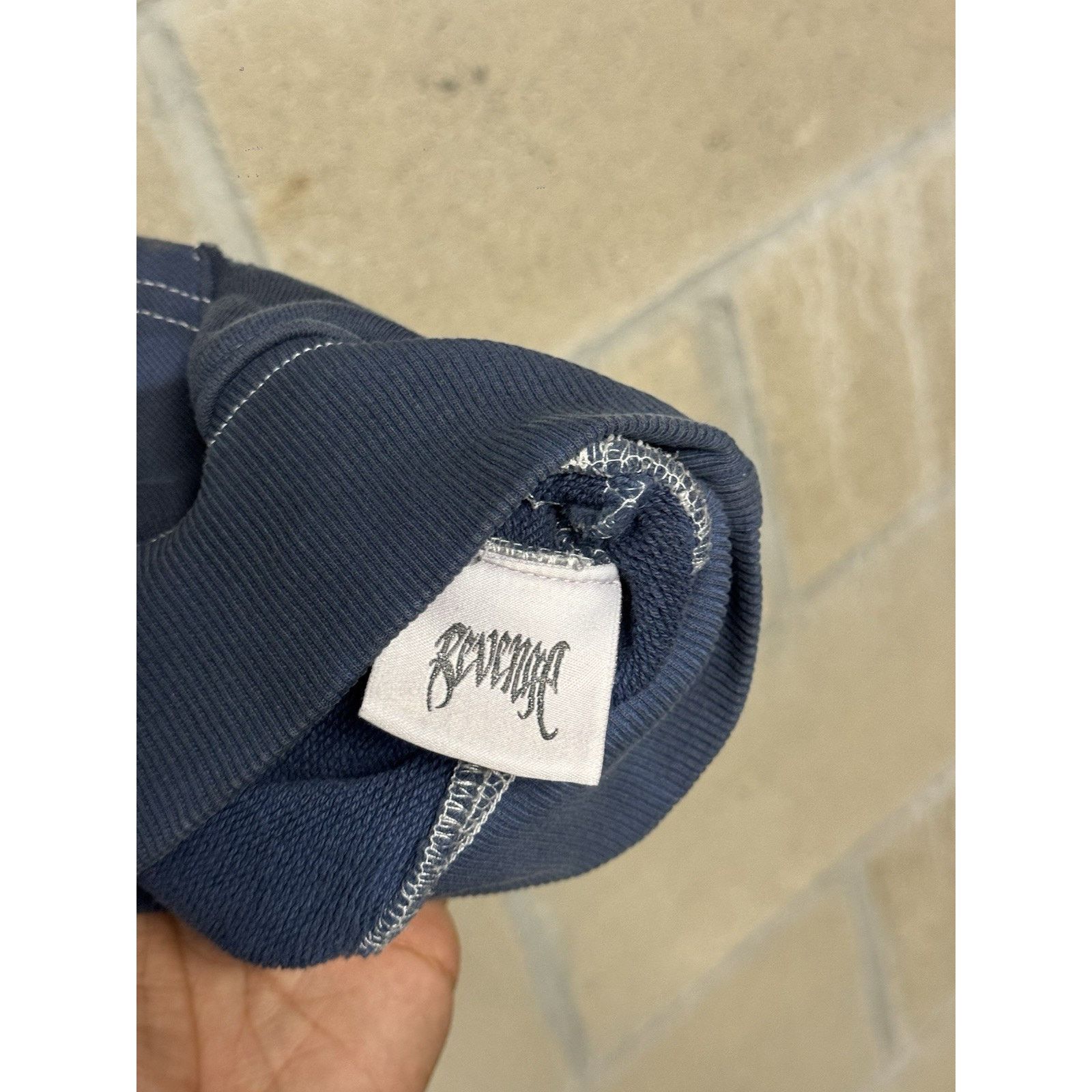 Revenge Revenge Navy Blue Tie Dye Hoodie Embroidered Logo Men Medium Size US M / EU 48-50 / 2 - 6 Thumbnail