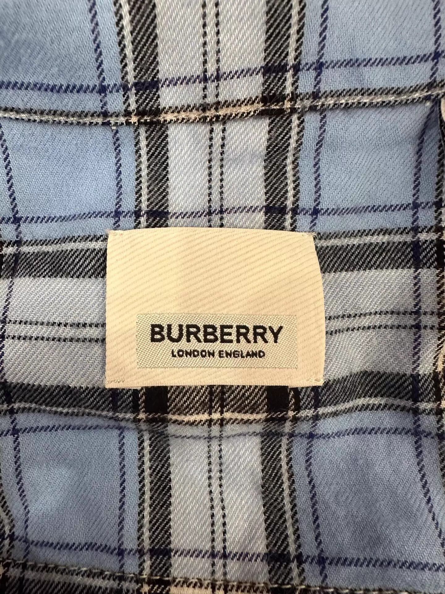 Burberry Burberry Montage logo women's blue check UK8 shirt-jacket Size S / US 4 / IT 40 - 6 Thumbnail