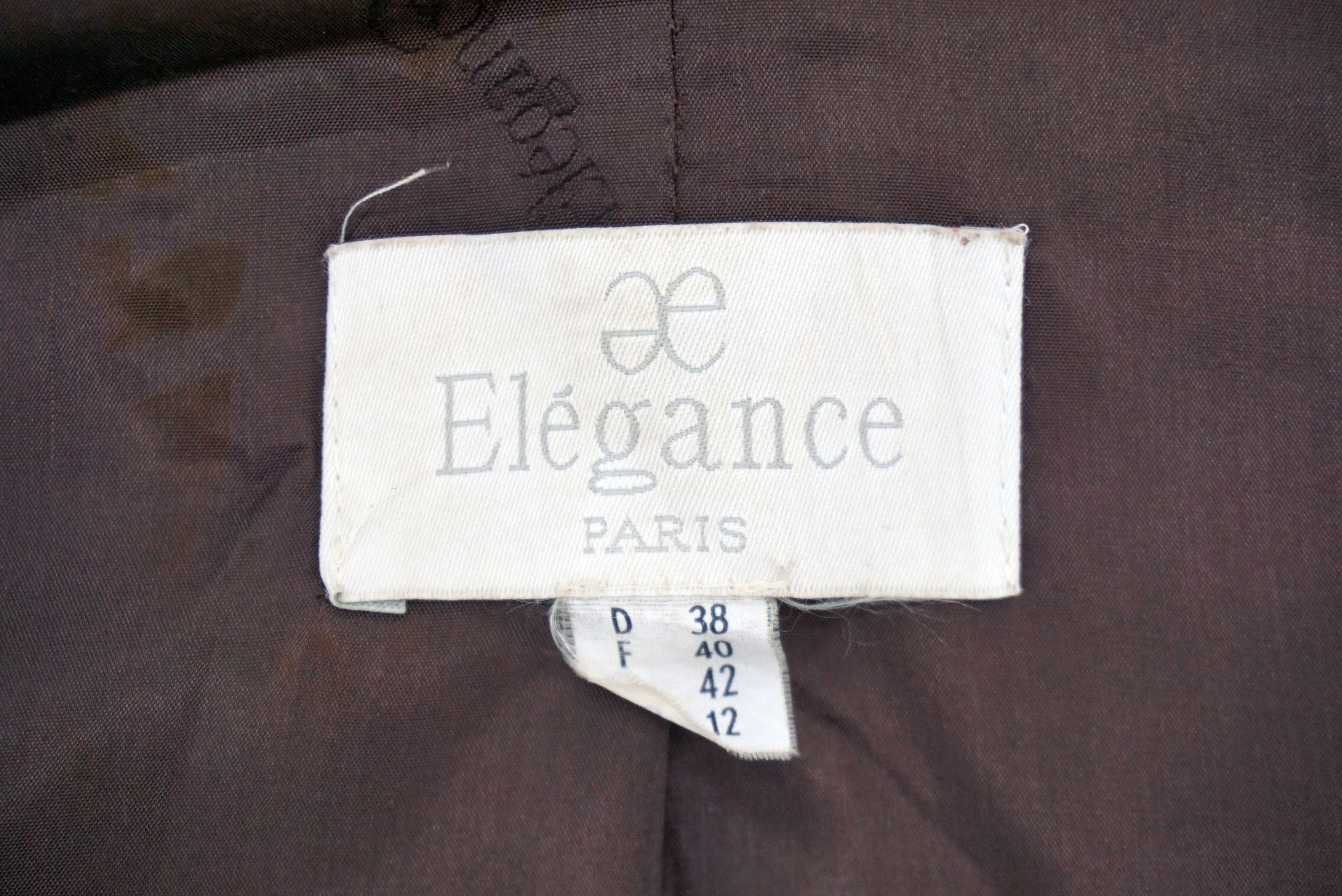 Designer Vintage Elégance Paris Long Coat Vintage Made in Germany Size L / US 10 / IT 46 - 9 Thumbnail