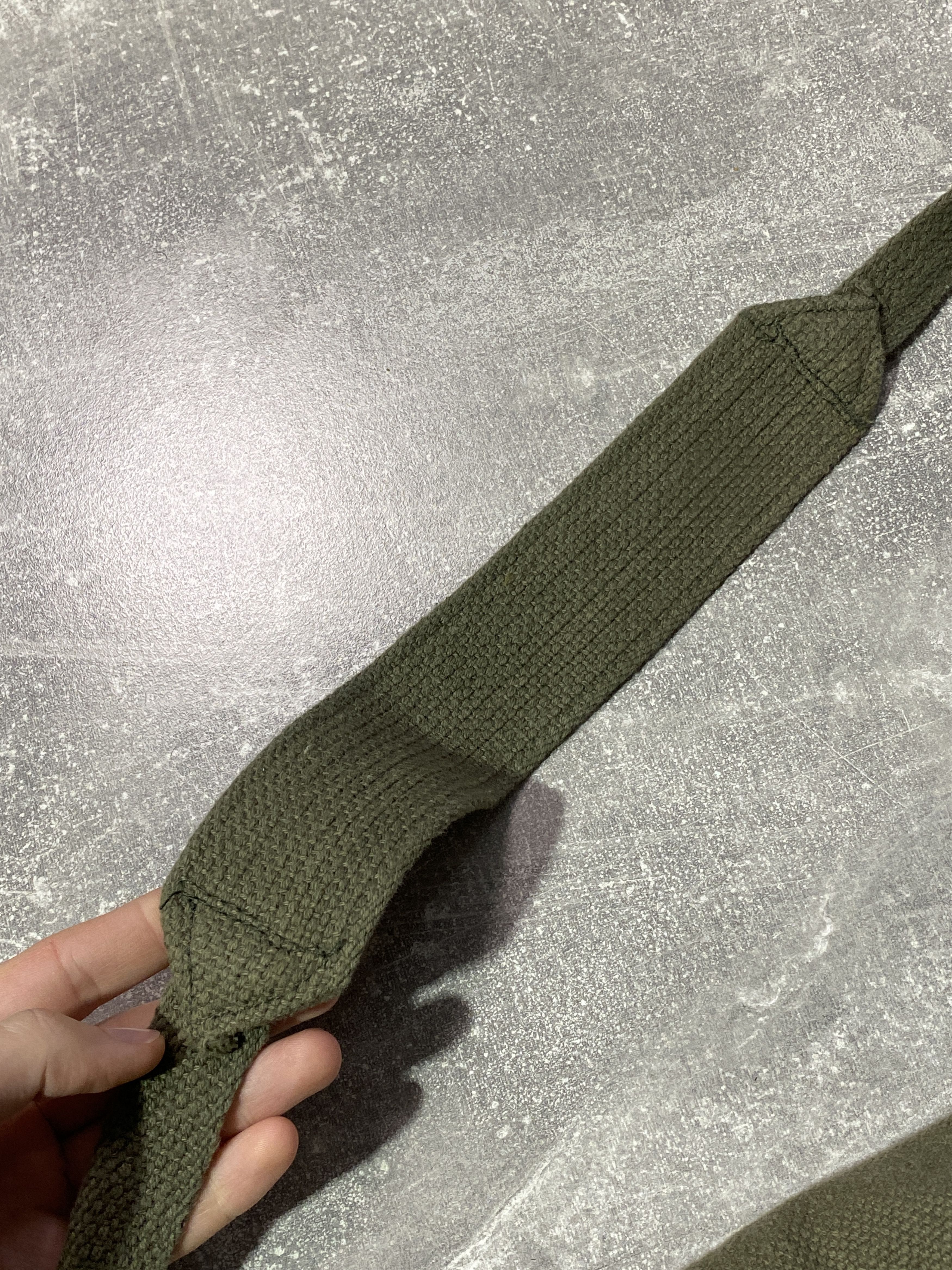 Japanese Brand Vintage Y2K Cotton Knit Military Bag Size ONE SIZE - 7 Thumbnail