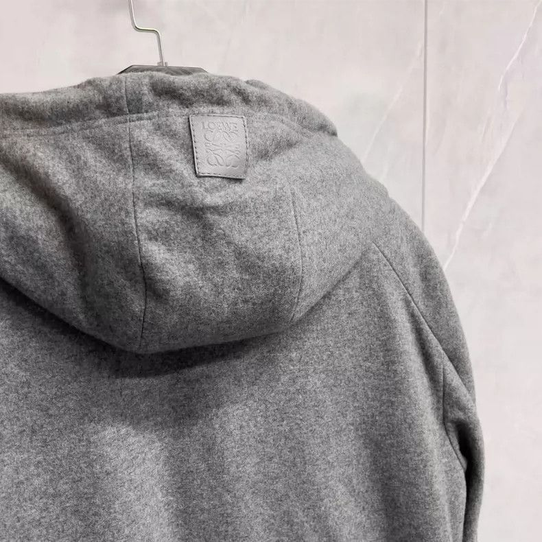 Loewe LOEWE Cashmere blended leather embroidered Logo jacket Size M / US 6-8 / IT 42-44 - 3 Thumbnail