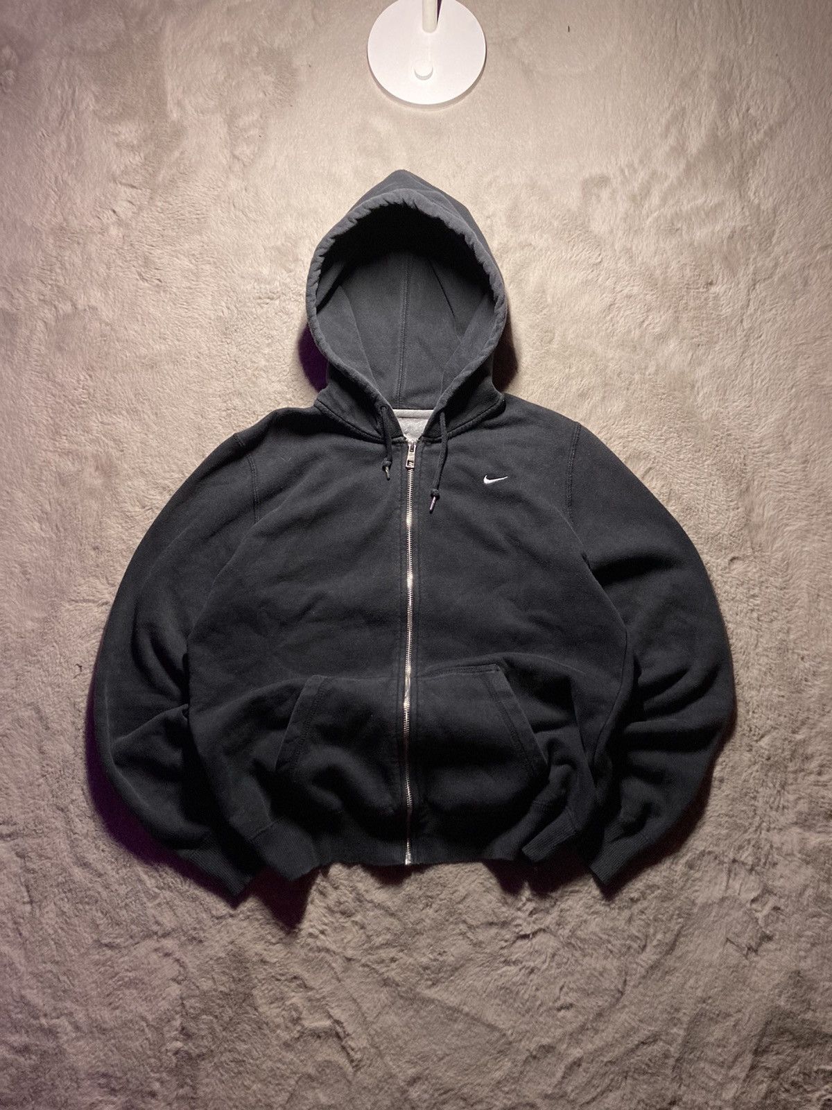 Nike × Vintage ⛩️ Vintage Nike Hoodie Small Logo Faded Basic Oversize Baggy Size US M / EU 48-50 / 2 - 1 Thumbnail