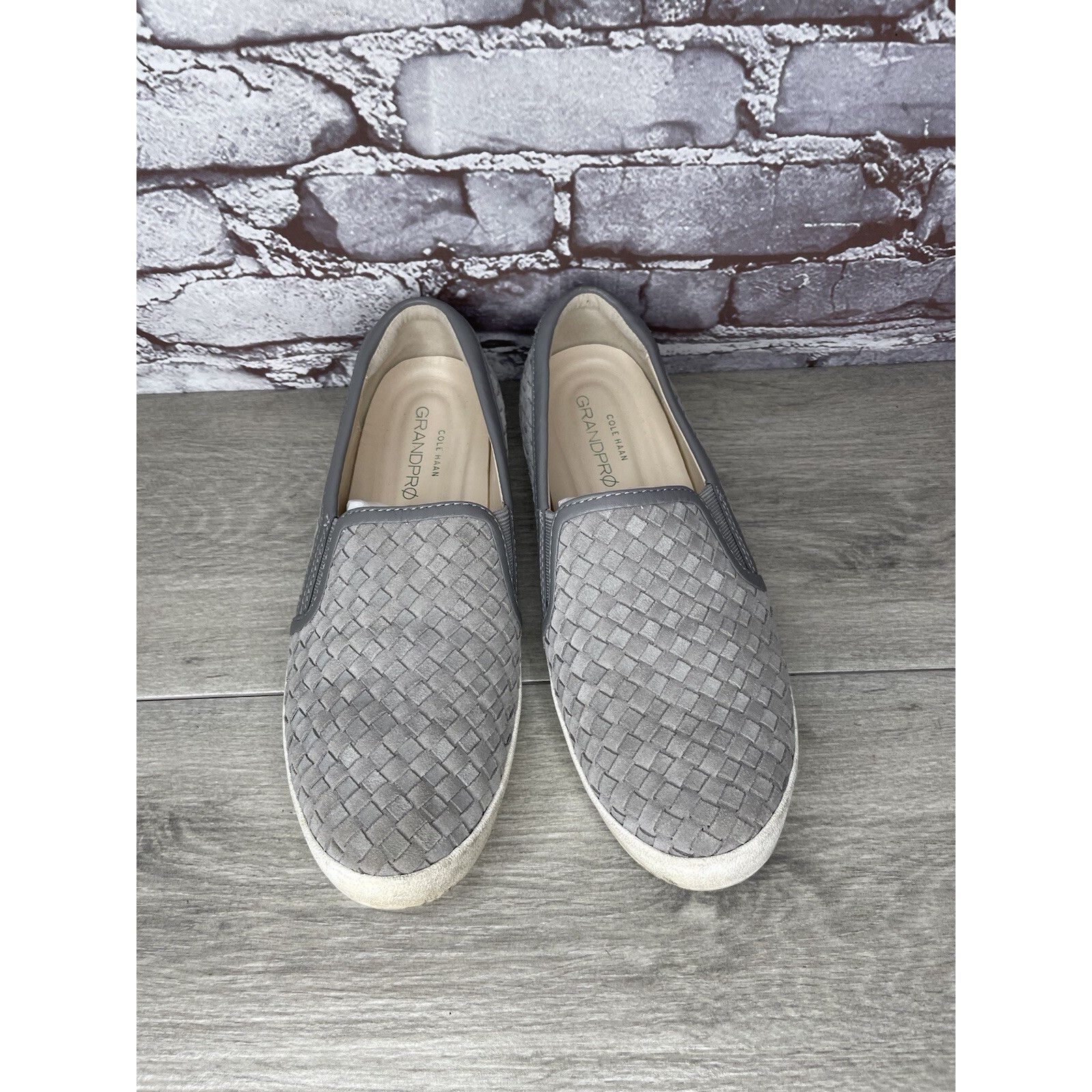 Cole Haan Cole Haan Grand Pro Gray Woven Suede Leather Slip On Shoes W Size US 11 / IT 41 - 17 Thumbnail
