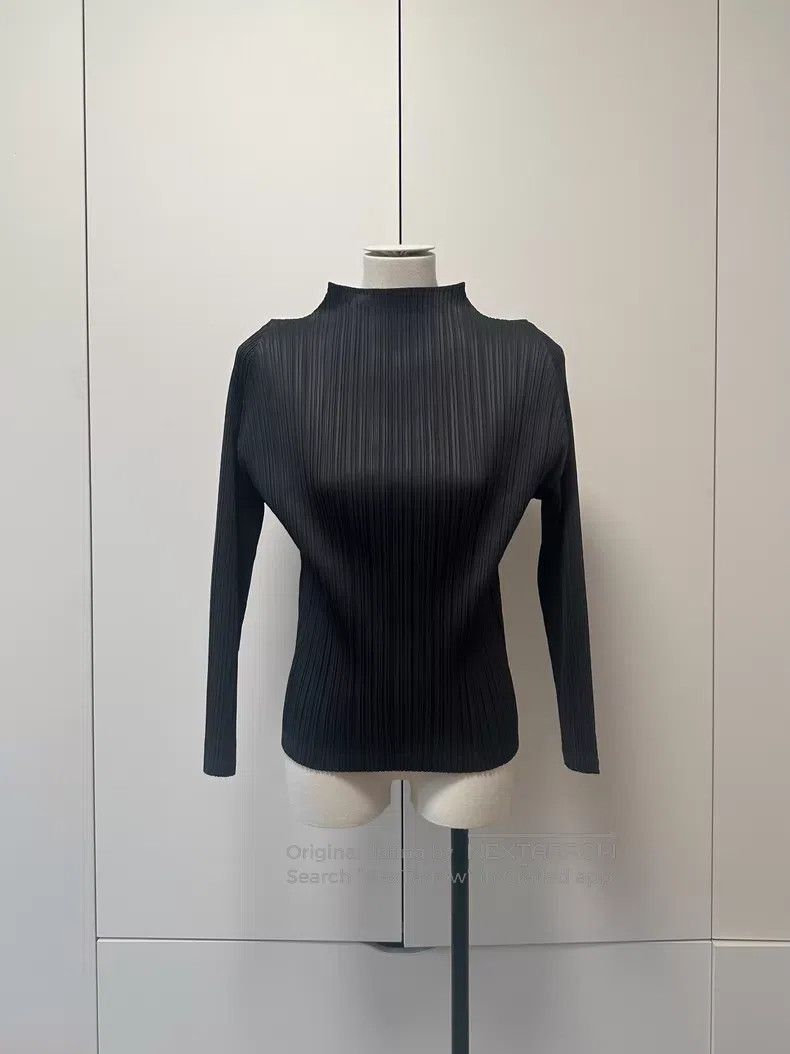 Issey Miyake Issey Miyake Black Long Sleeve Size L / US 10 / IT 46 - 1 Thumbnail