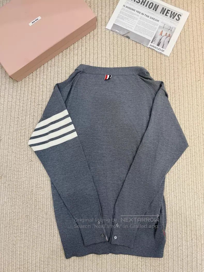 Thom Browne Thom Browne Grey Sweater Size US XXL / EU 58 / 5 - 2 Thumbnail