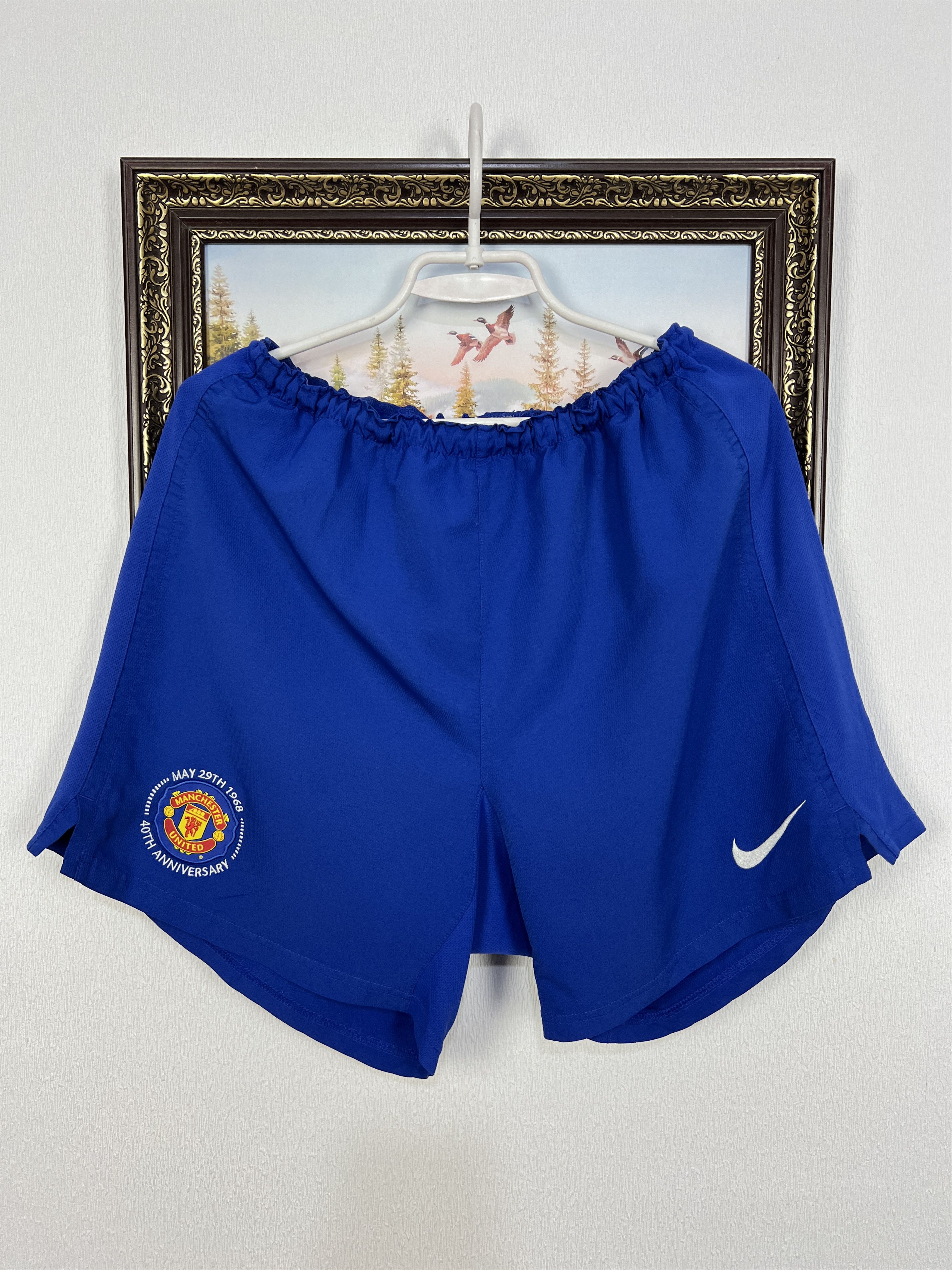 Vintage Nike Manchester United Football Shorts Soccer L
