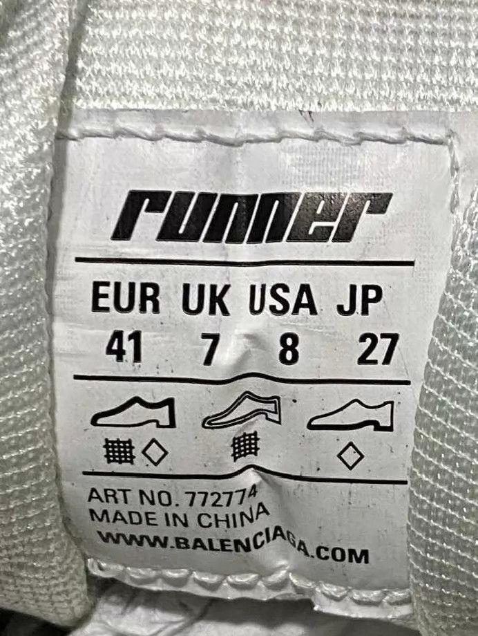 Balenciaga Balenciaga Runner Black Grey Distressed 41 Size US 8 / EU 41 - 7 Thumbnail