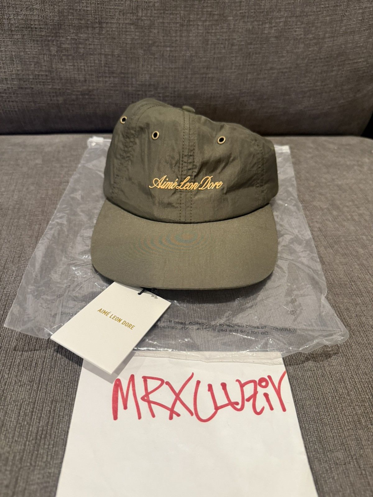 Aime Leon Dore Aime Leon Dore FW24 Script Sport Hat Kalamata Green 