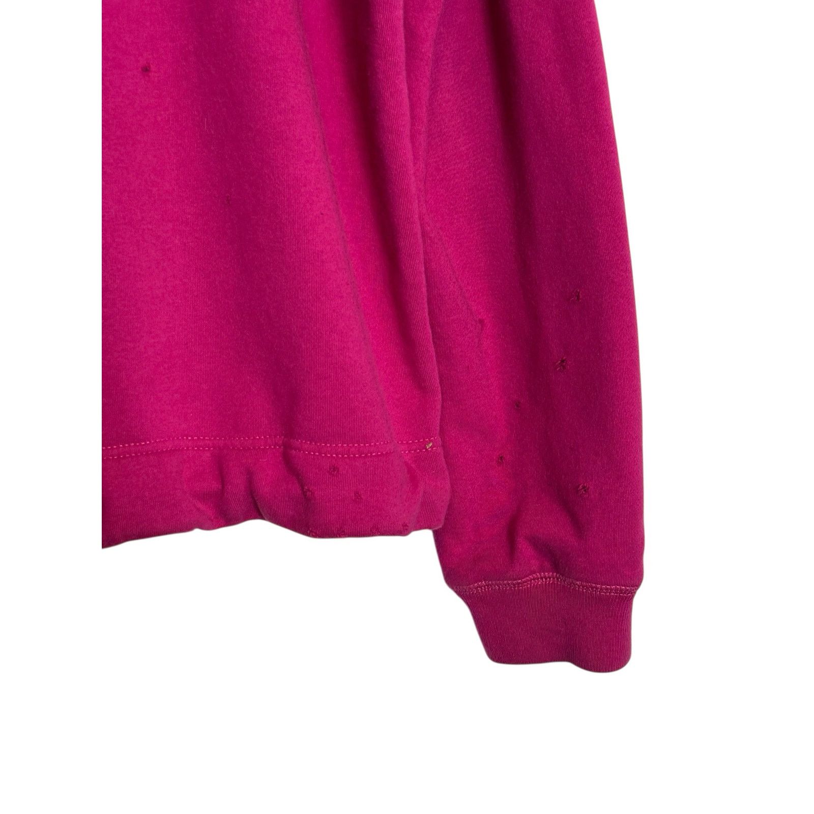 10 Deep 10Deep fuchsia distressed hoodie sweatshirt size X Large Size US XL / EU 56 / 4 - 14 Thumbnail