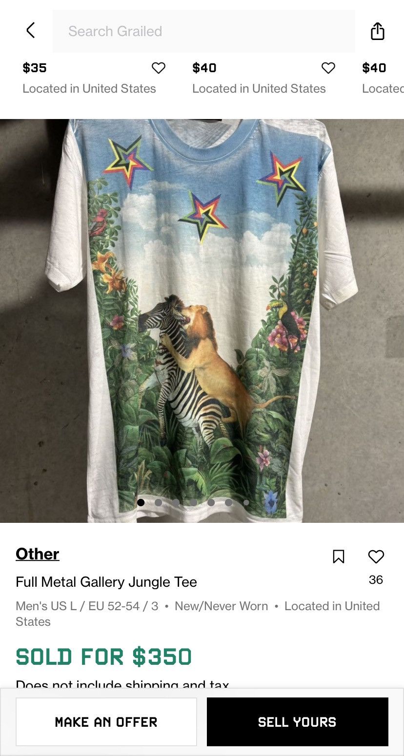 1199 Bazo1199 Jungle T-shirt Size US M / EU 48-50 / 2 - 17 Thumbnail
