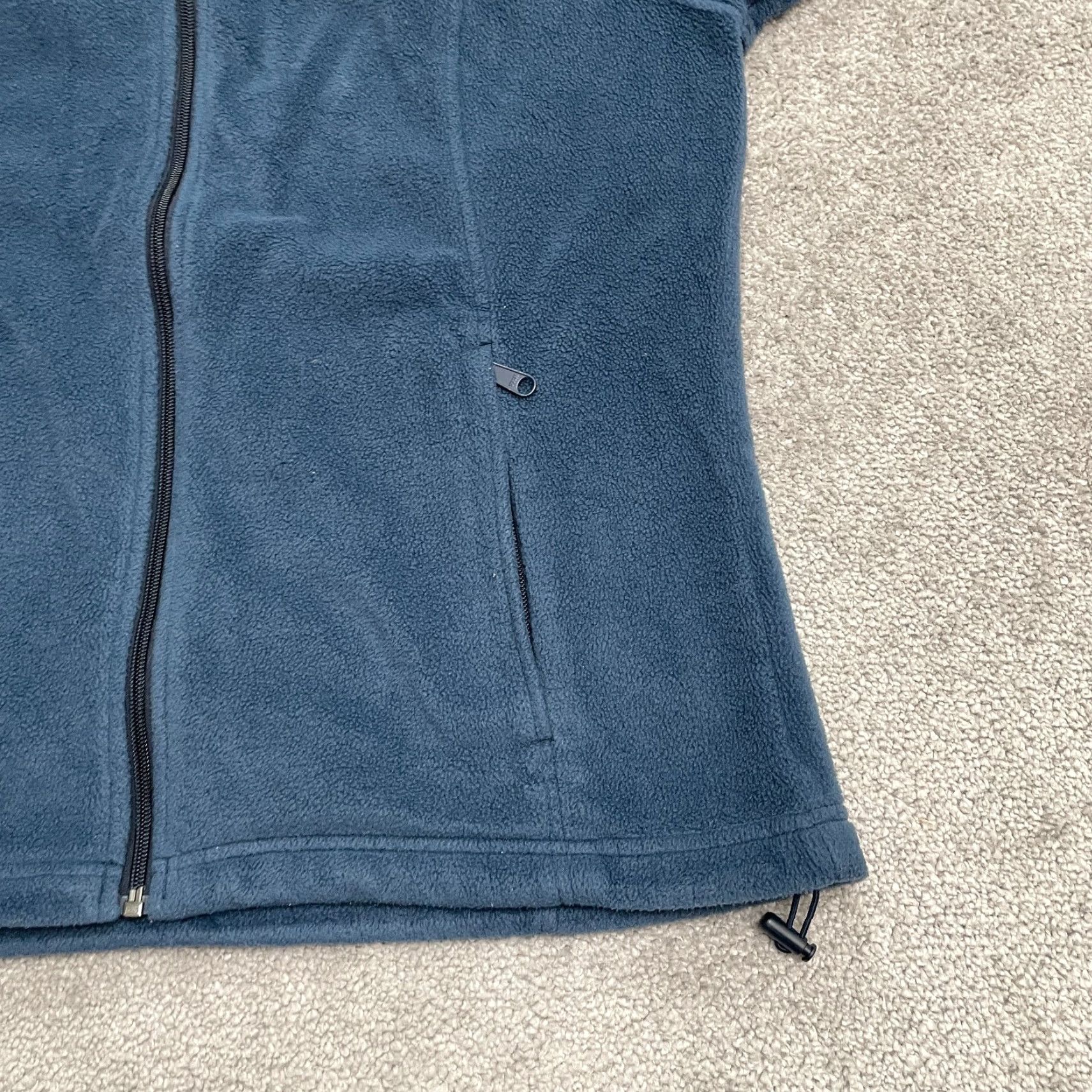 Vintage Columbia Jacket Womens XL Blue Benton Springs Fleece Full Zip Pockets Hiking Size XL / US 12-14 / IT 48-50 - 3 Thumbnail