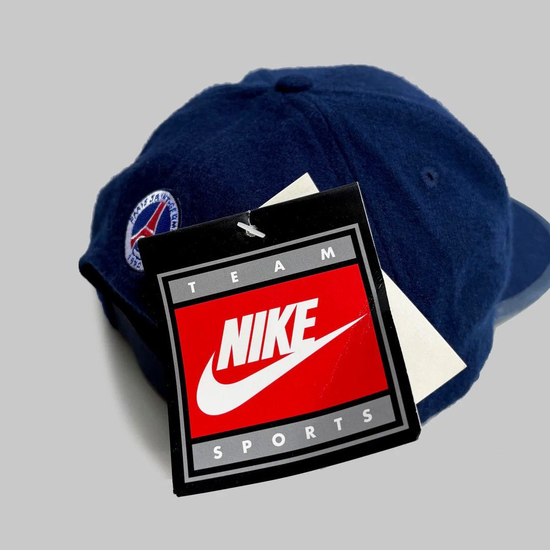 Nike PSG Paris Saint-Germain Nike 1990 98 Vintage NWOT Cap Hat Size ONE SIZE - 3 Thumbnail