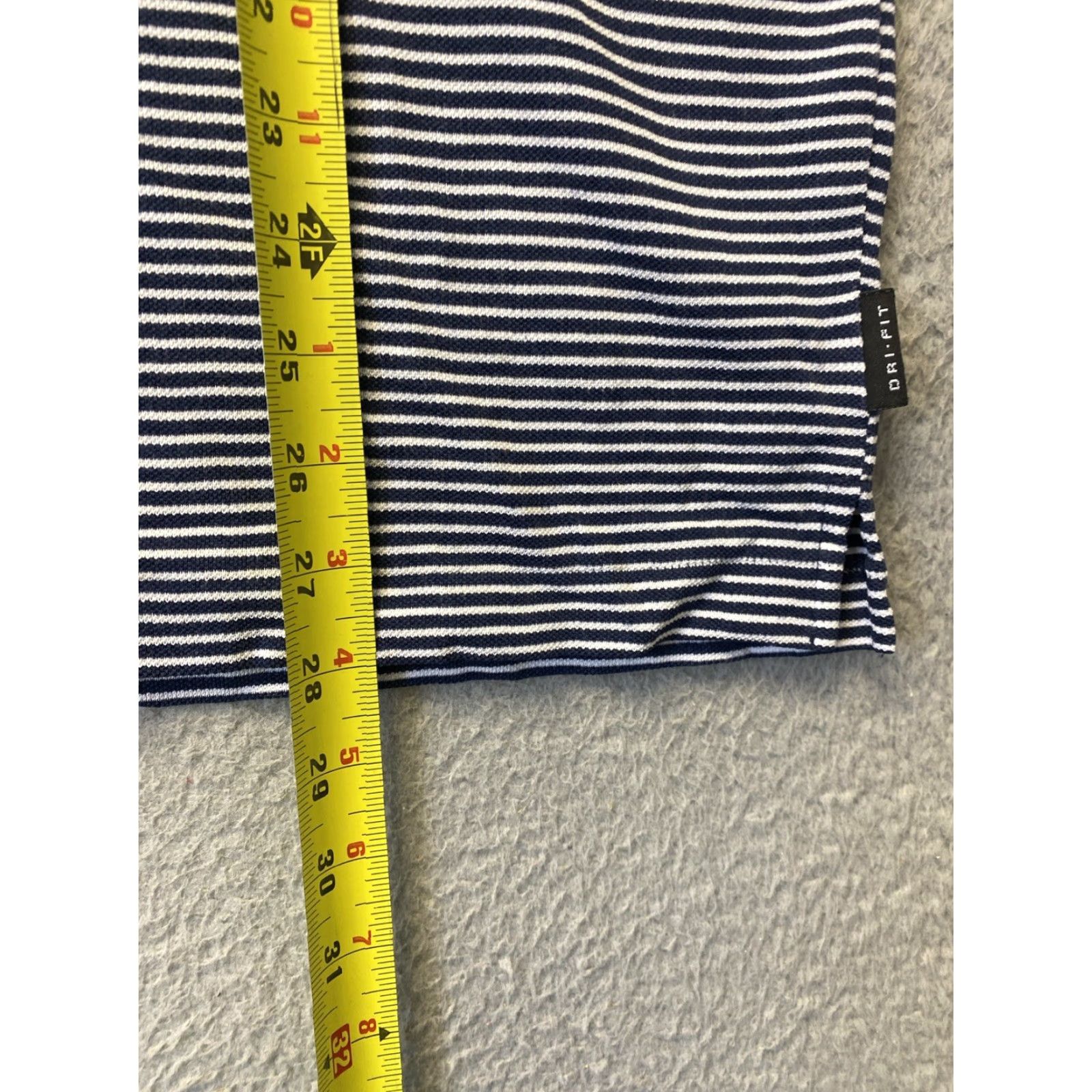 Nike Nike Polo Shirt Mens Size L Blue & White Striped Golf / 60-50 Size US L / EU 52-54 / 3 - 6 Thumbnail