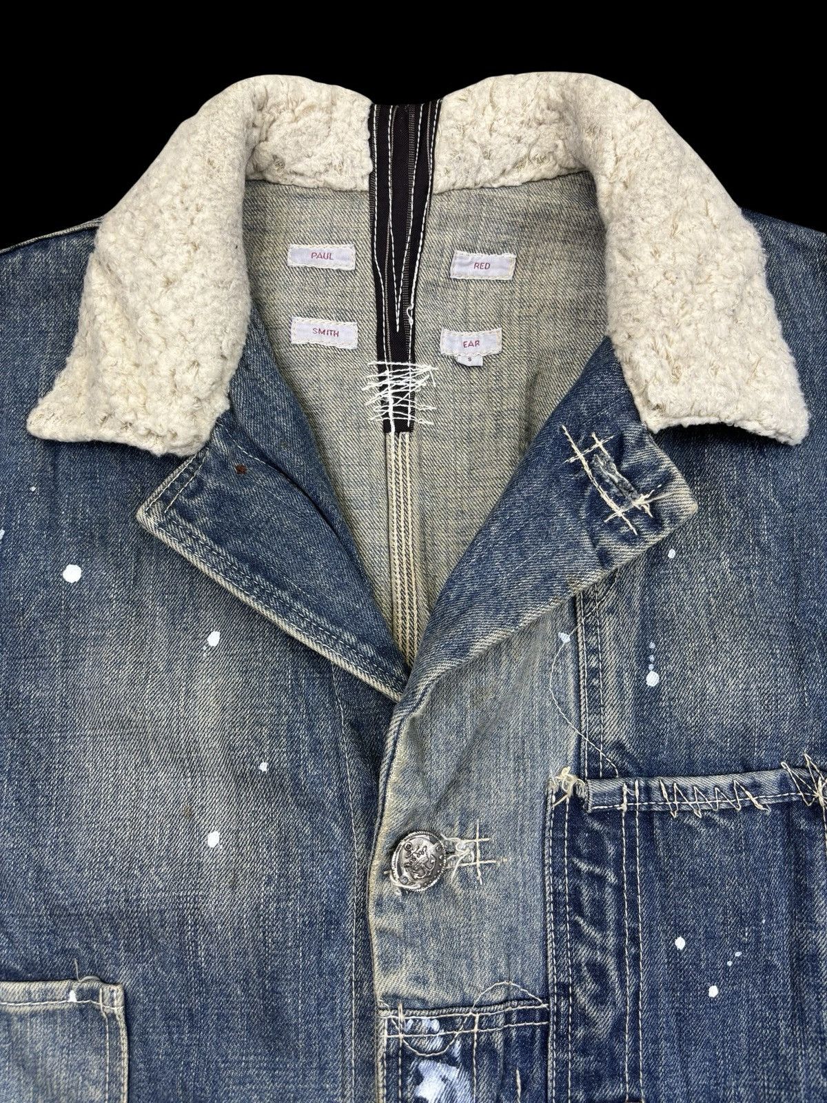 Paul Smith 💥Old Man Style💥Full Denim Charecter Chore Jacket F775 Size US S / EU 44-46 / 1 - 9 Thumbnail
