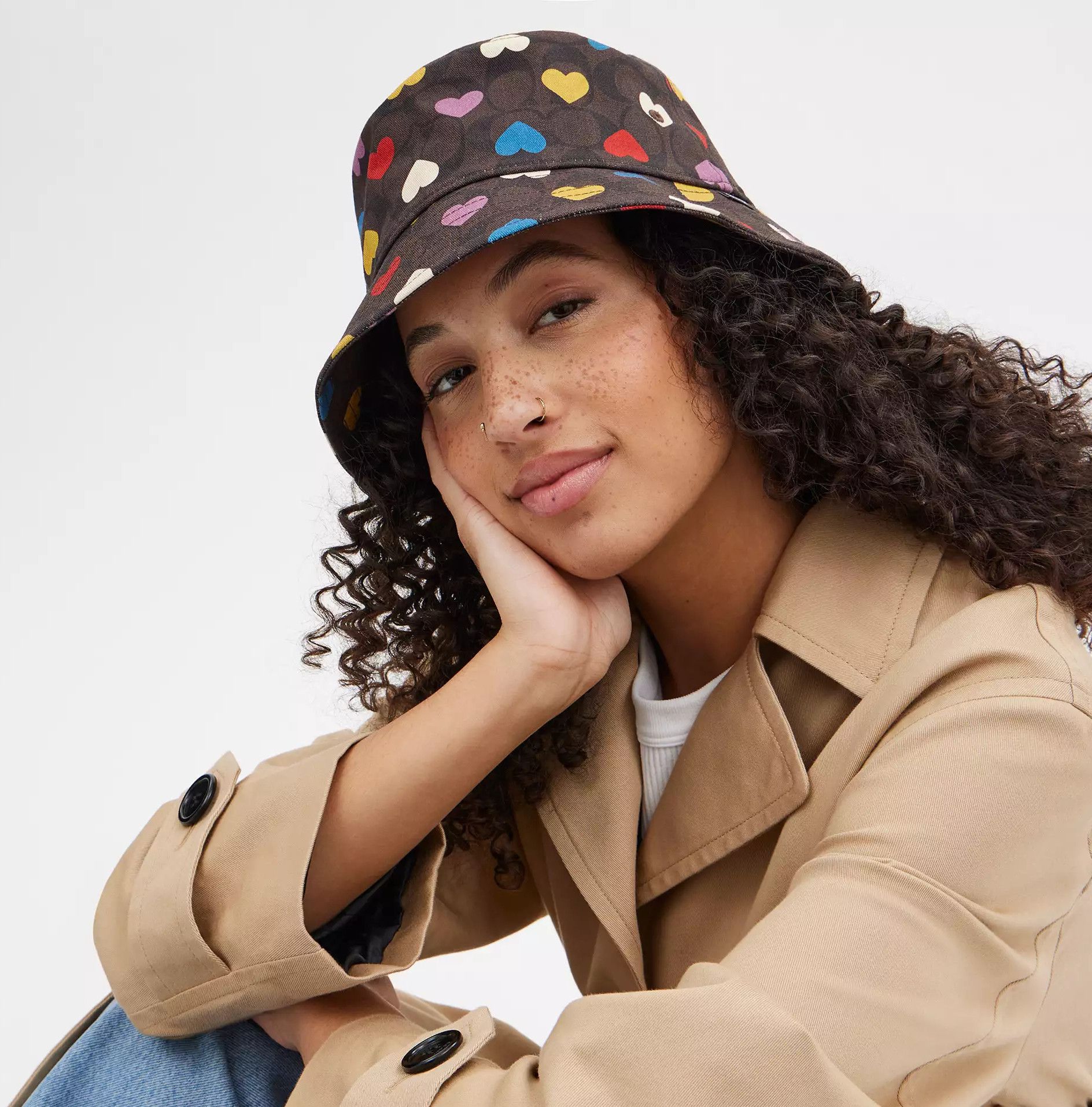 Shops Coach Rainbow Signature Bucket Hat XS/S or M/L