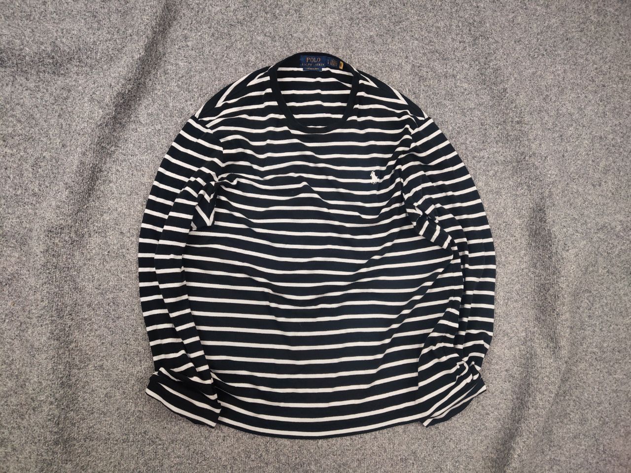 Polo Ralph Lauren Vintage Polo Ralph Lauren Black Striped Long sleeve Y2K Size US L / EU 52-54 / 3 - 2 Thumbnail