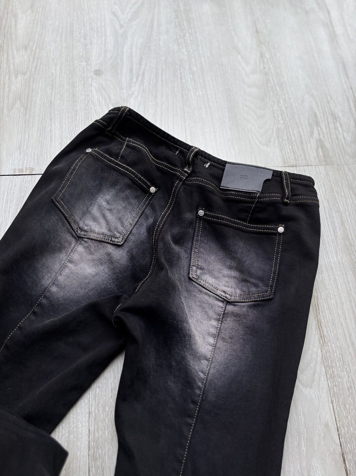 Japanese Brand YUSE lace up flare jeans Size US 26 / EU 42 - 8 Thumbnail