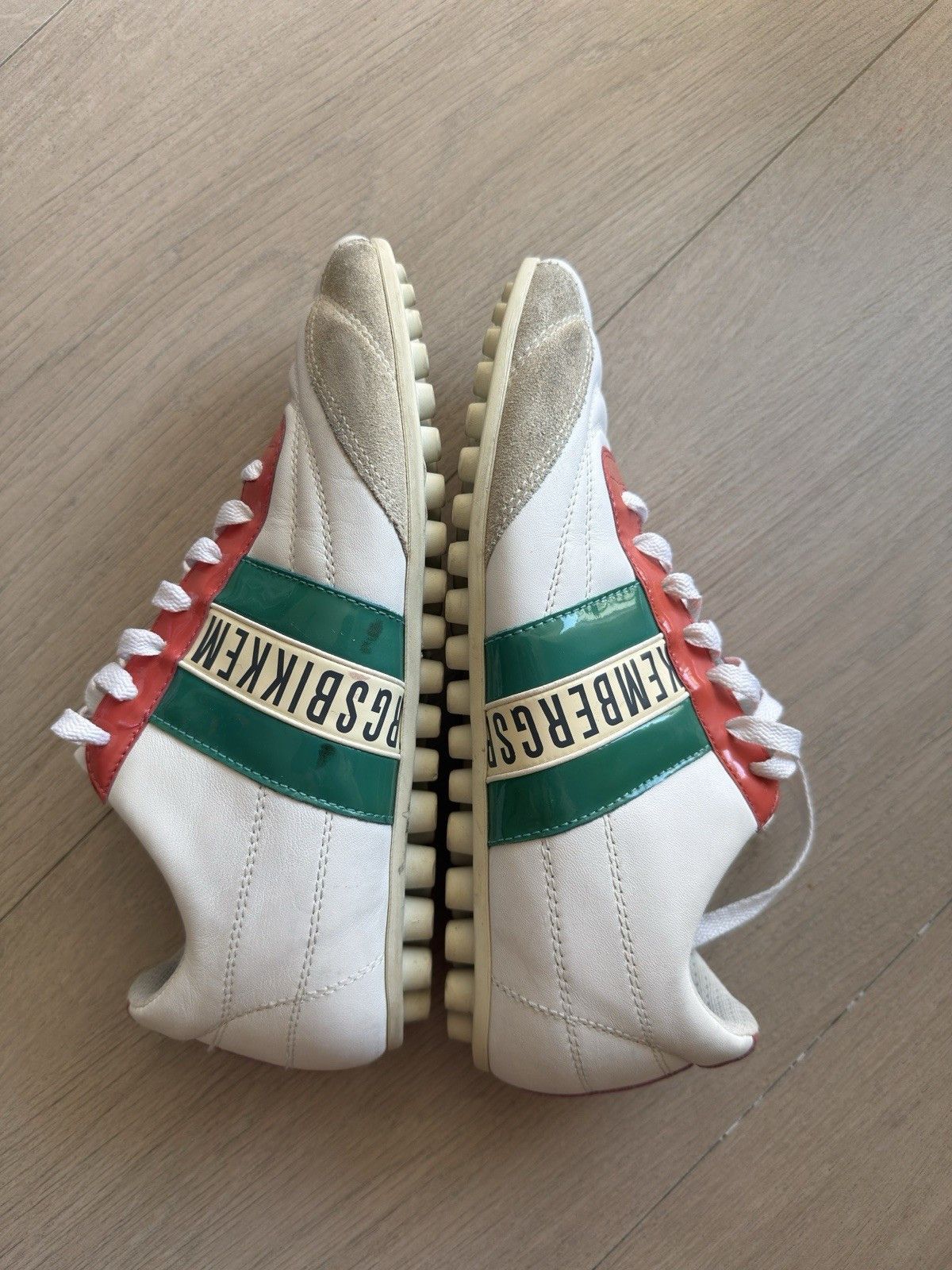 Dirk Bikkembergs Dirk Bikkembergs Womens White Leather Sneakers Shoes Y2k Size US 9 / IT 39 - 8 Thumbnail