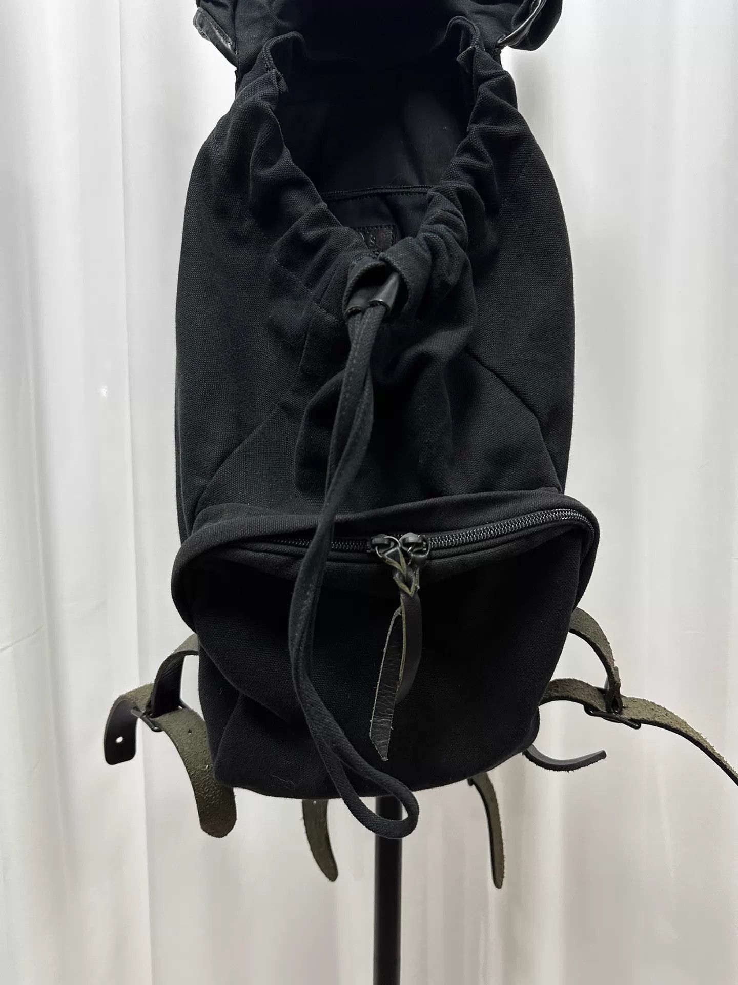 Yohji Yamamoto Yohji Y's PRADA TYPE Washed Cowhide Panelled Pack Size ONE SIZE - 3 Thumbnail