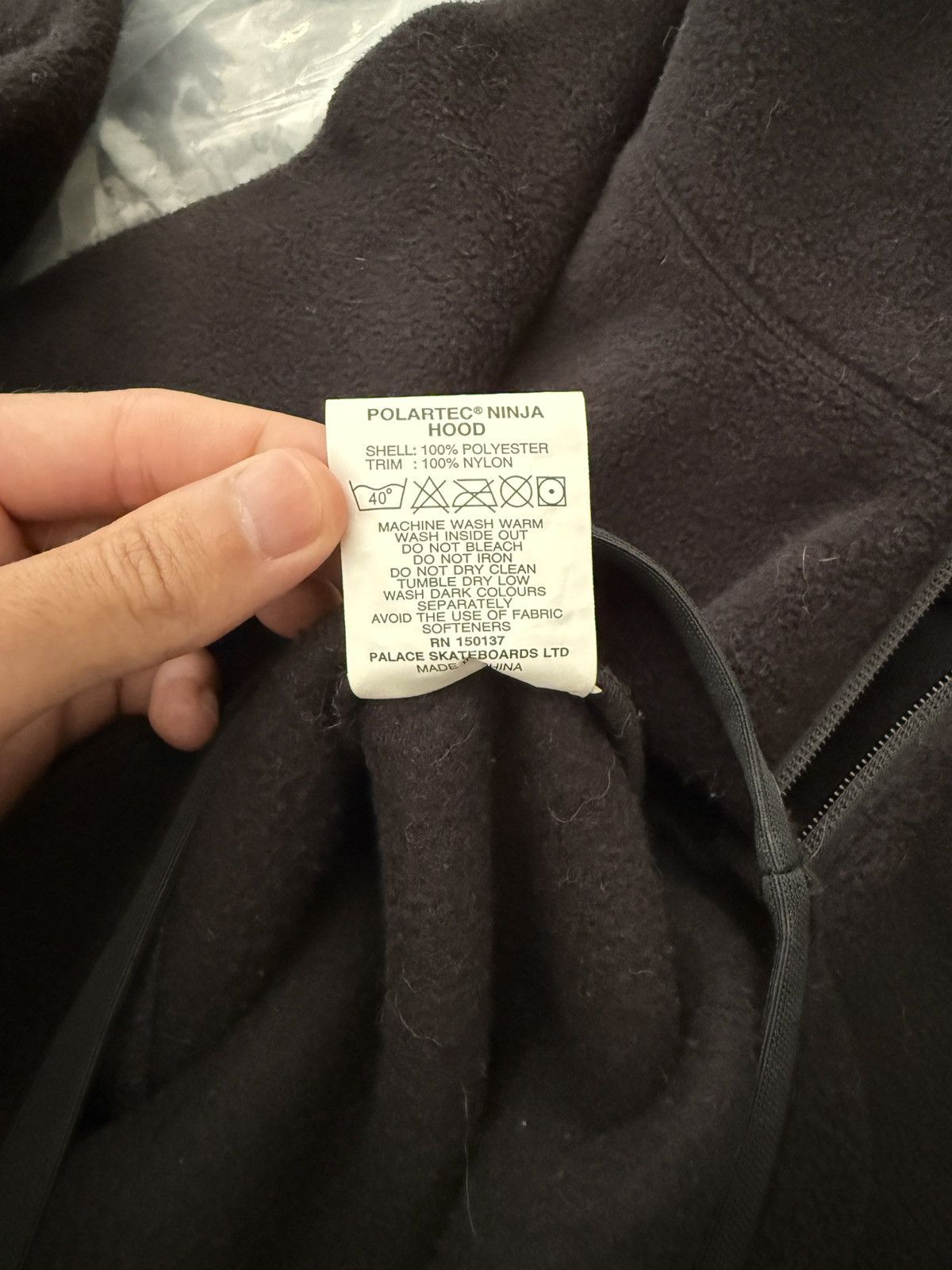 Palace Palace Ninja Hood Polartec Fleece Black Size US M / EU 48-50 / 2 - 6 Thumbnail