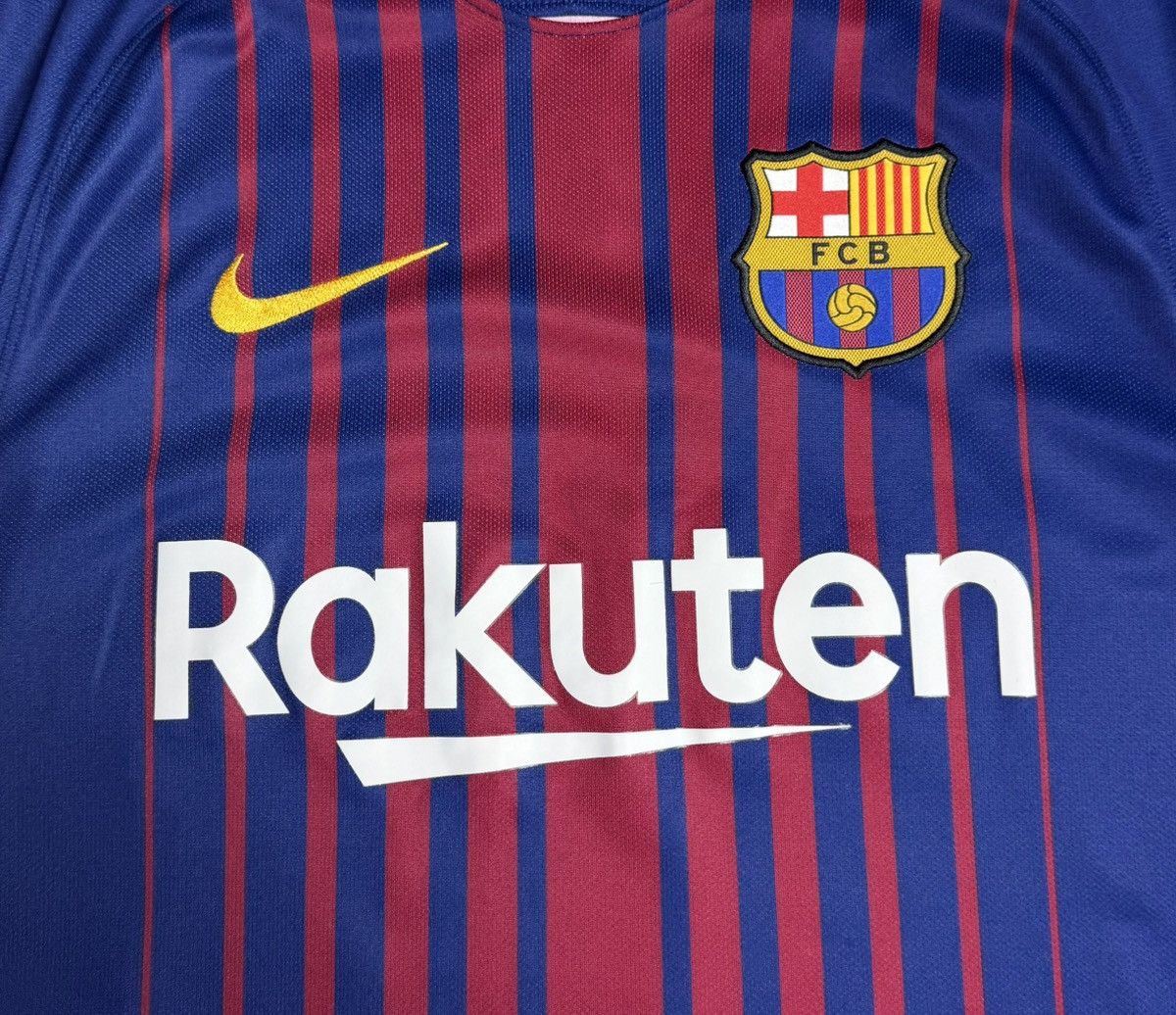 Nike Barcelona 2017 2018 Home Shirt Soccer Jersey Nike #10 Messi Size US S / EU 44-46 / 1 - 9 Thumbnail