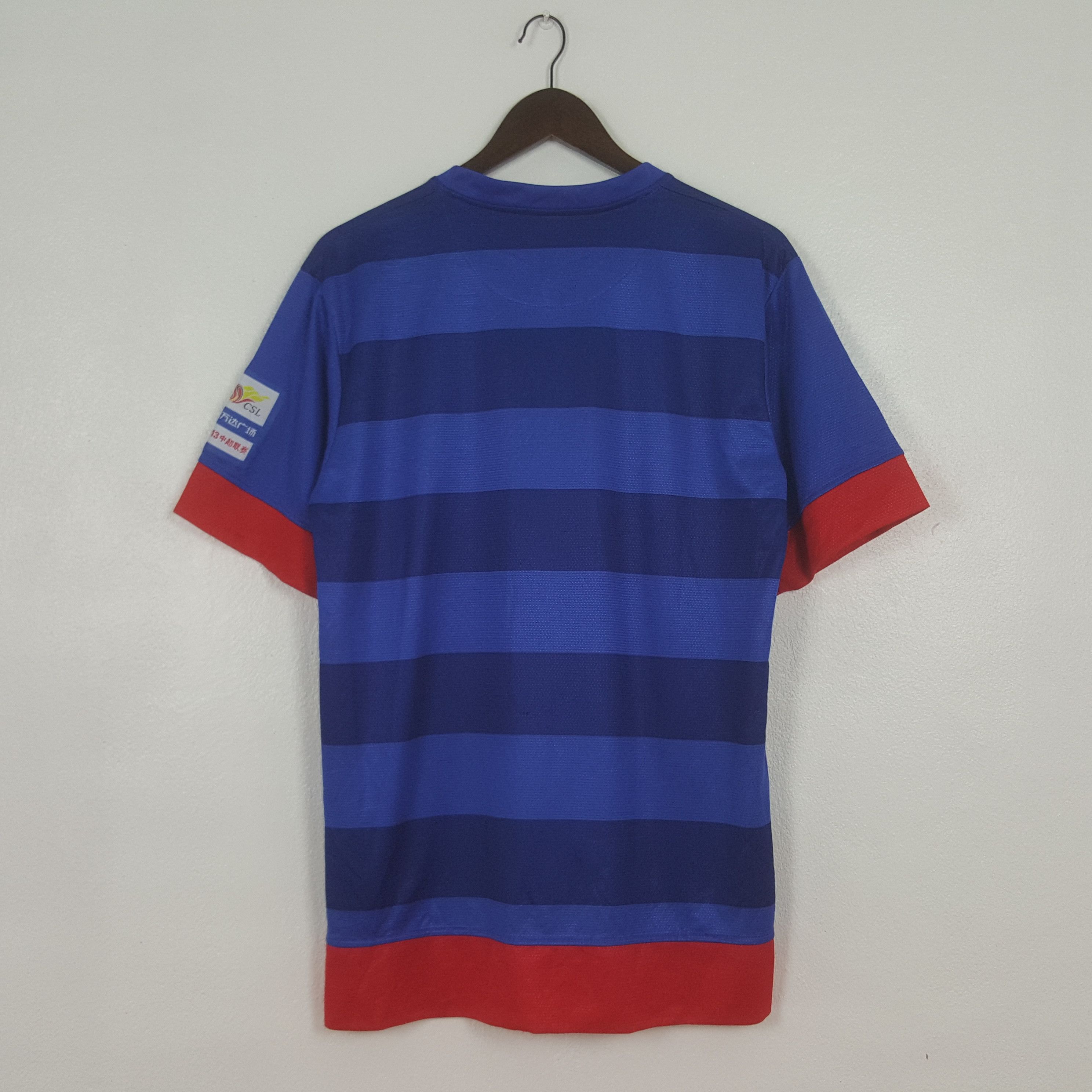 Nike Vintage NIKE Shenhua Football Club Jersey Size US L / EU 52-54 / 3 - 3 Thumbnail