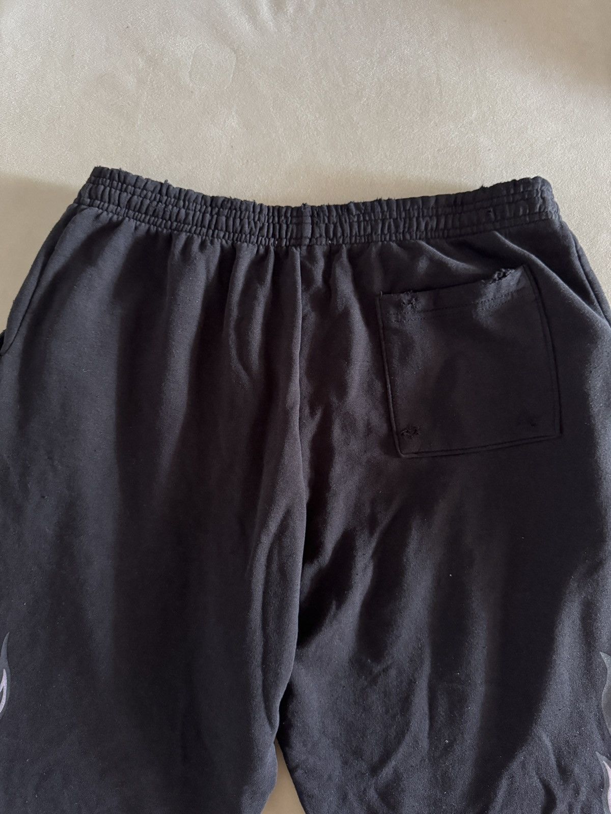 Warren Lotas Warren Lotas Flaming Reaper Distressed Sweatpants Size US 34 / EU 50 - 6 Thumbnail