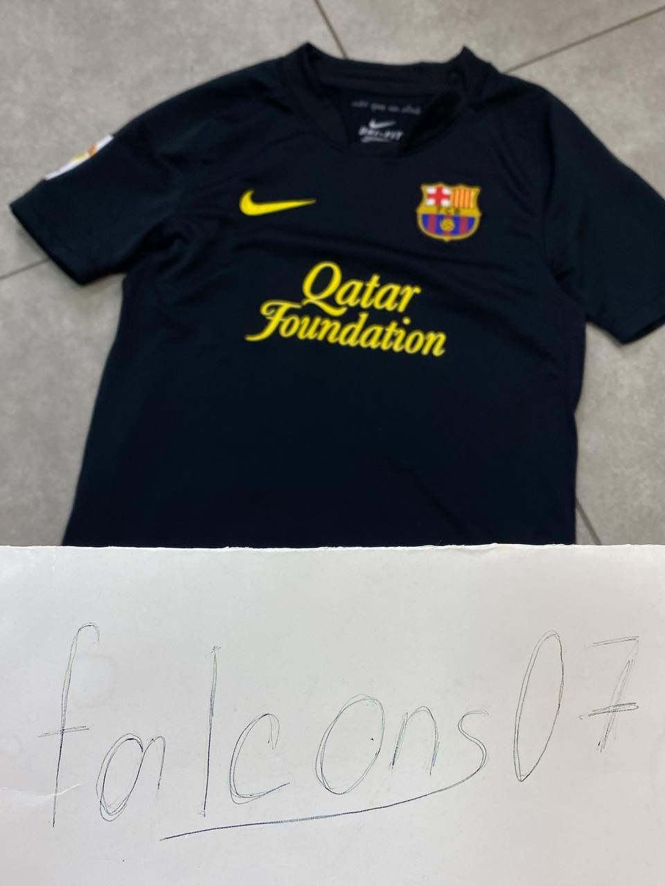 Nike Nike FC Barcelona 2011/2012 Football Away Kids Jersey Size US XXS / EU 40 - 3 Thumbnail