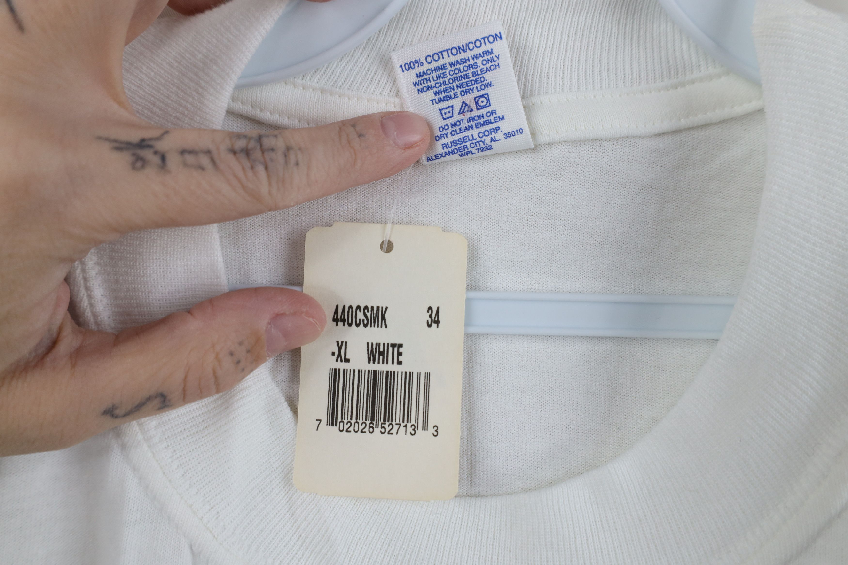 Russell Athletic Deadstock Vintage 90s Russell Athletic Basketball T-Shirt Size US XL / EU 56 / 4 - 6 Thumbnail