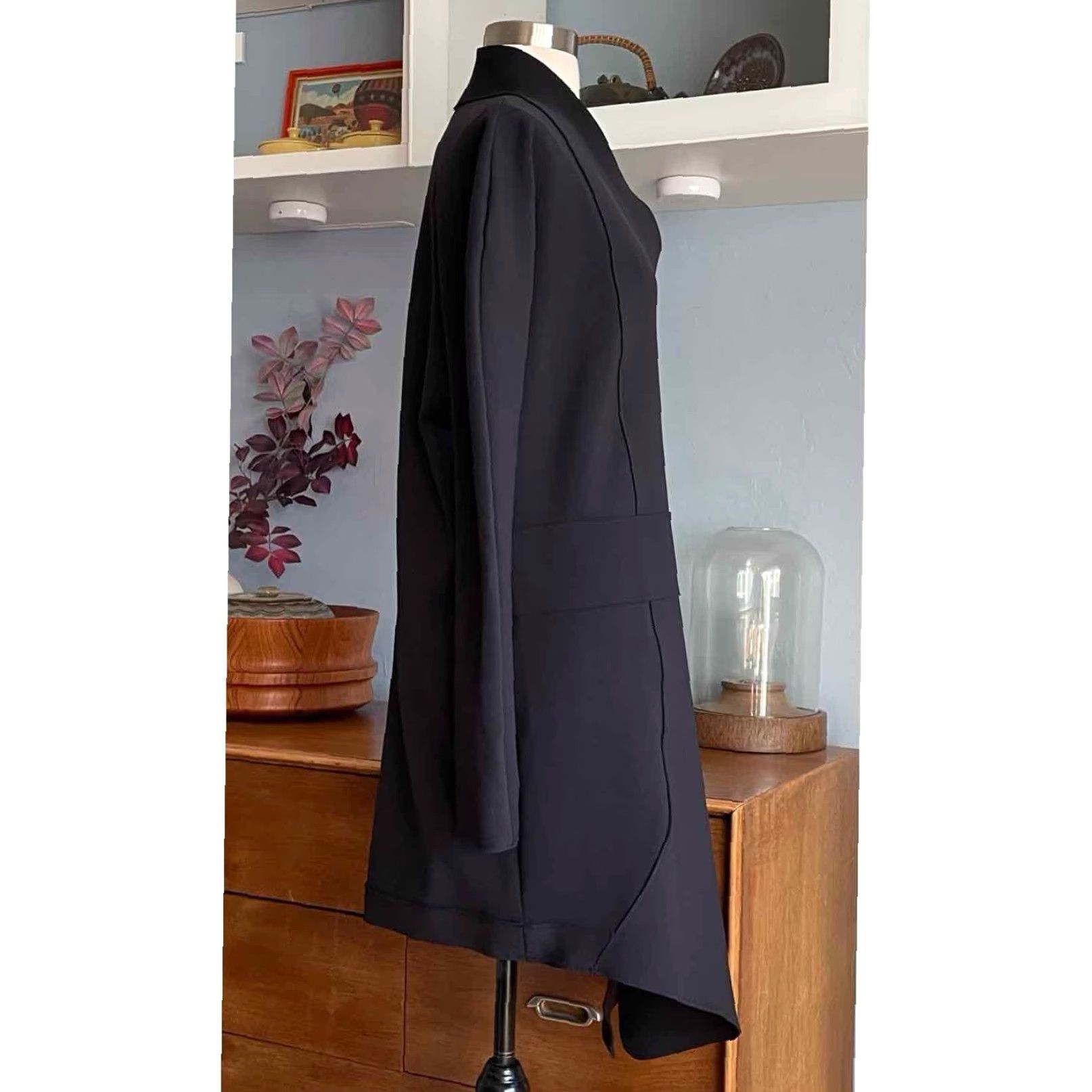Vintage Marie Saint Pierre Scuba Jacket Black XL Womens Regular Jacket Size XL / US 12-14 / IT 48-50 - 3 Thumbnail