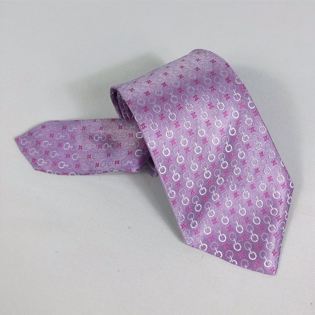 Celine Rare Celine Monogram Silk Tie Made in Italy Size ONE SIZE - 7 Thumbnail