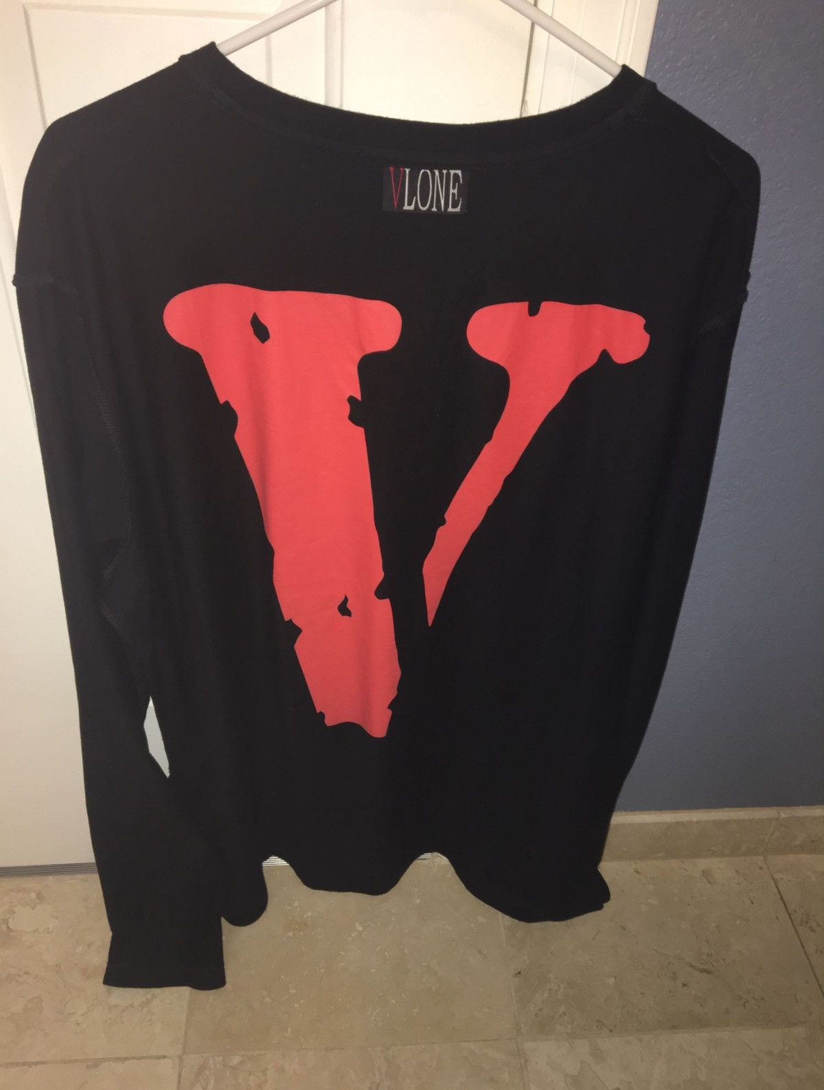 Vlone Black Staple Long Tee Size US L / EU 52-54 / 3 - 2 Thumbnail