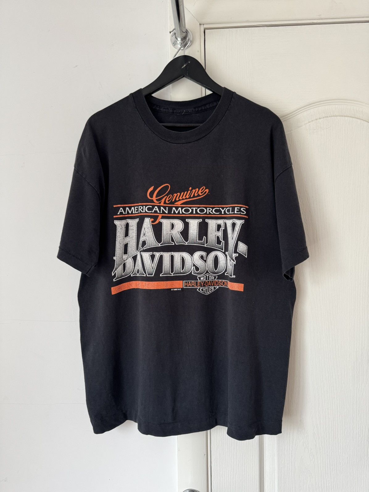 Harley Davidson Vintage 1996 Harley Davidson Single Stitching T Shirt Size US XL / EU 56 / 4 - 2 Thumbnail