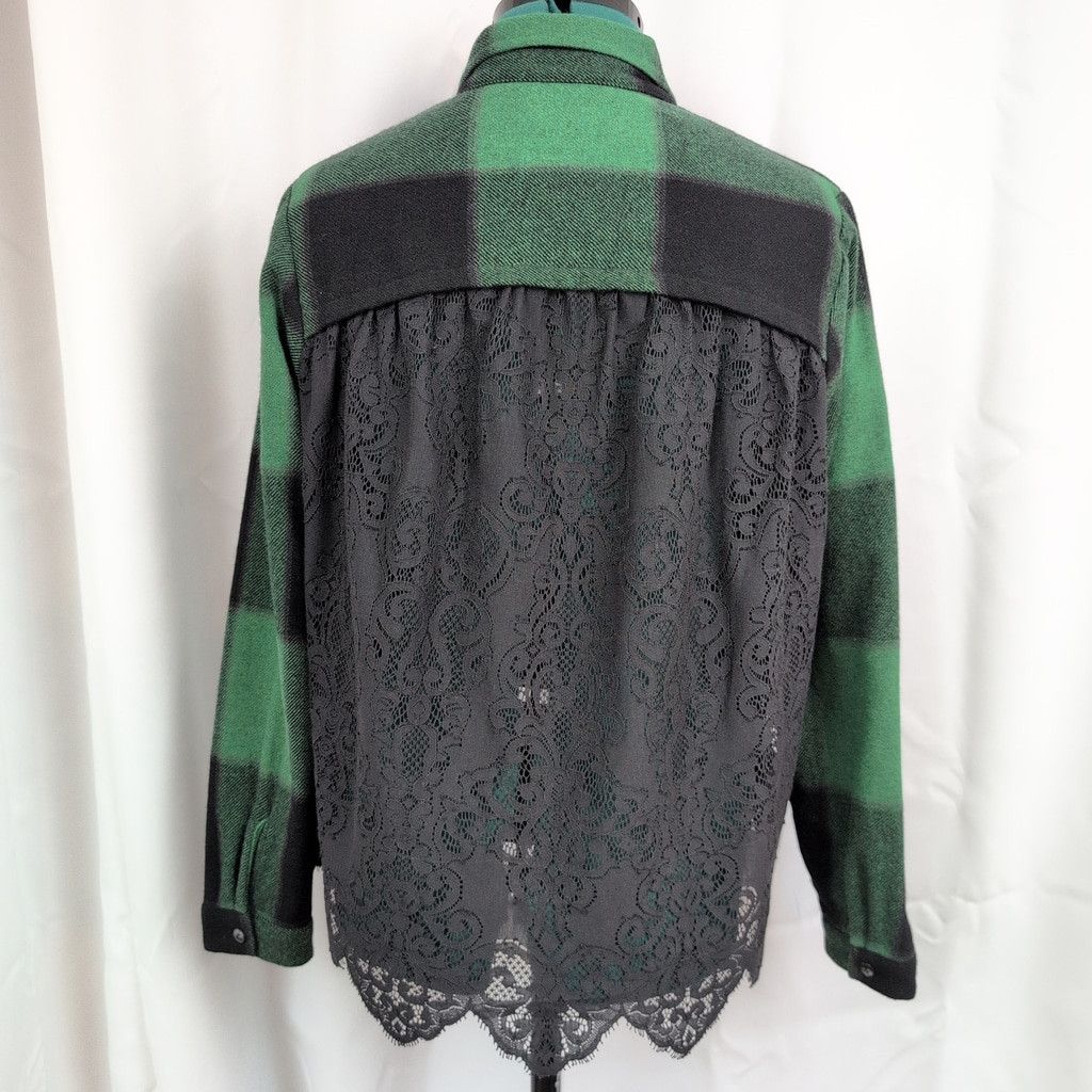 Sea New York Sea New York Lace Back Wool Button Up Collared Shirt 10 Size L / US 10 / IT 46 - 1 Thumbnail