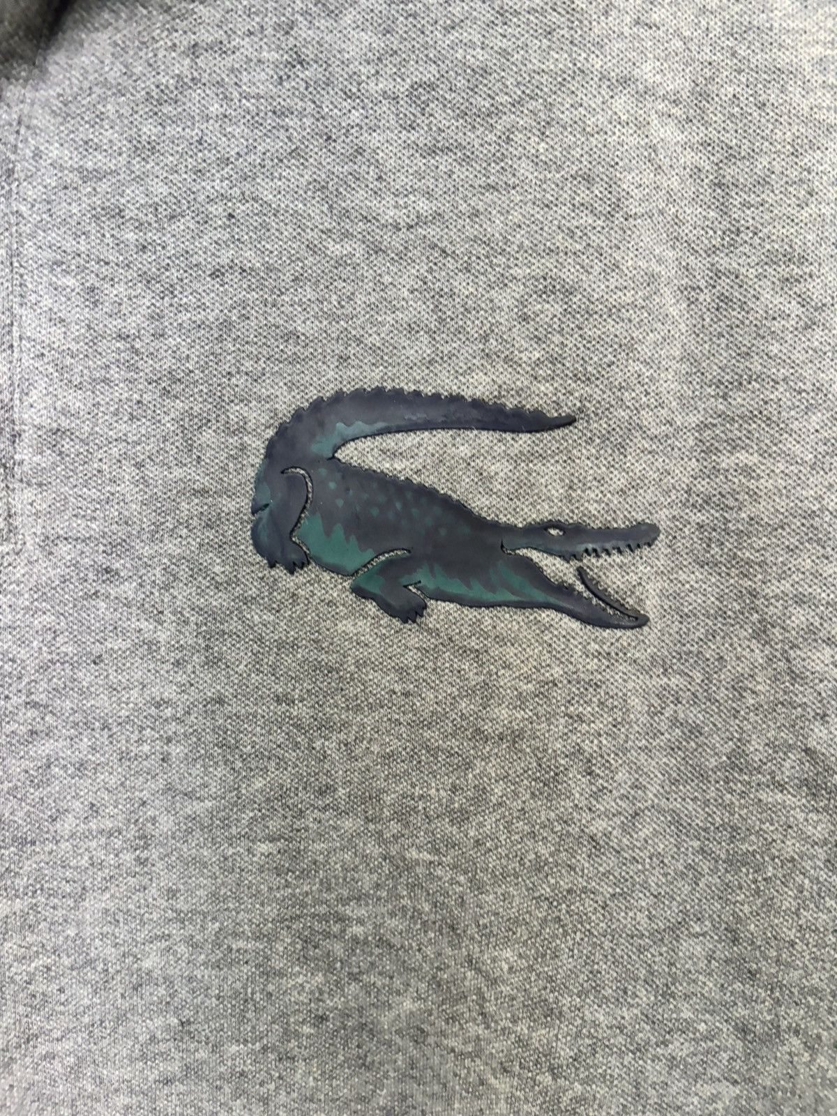 Lacoste Lacoste rare Oversized Crocodile Slim Fit Grey Polo Size M Size US M / EU 48-50 / 2 - 3 Thumbnail