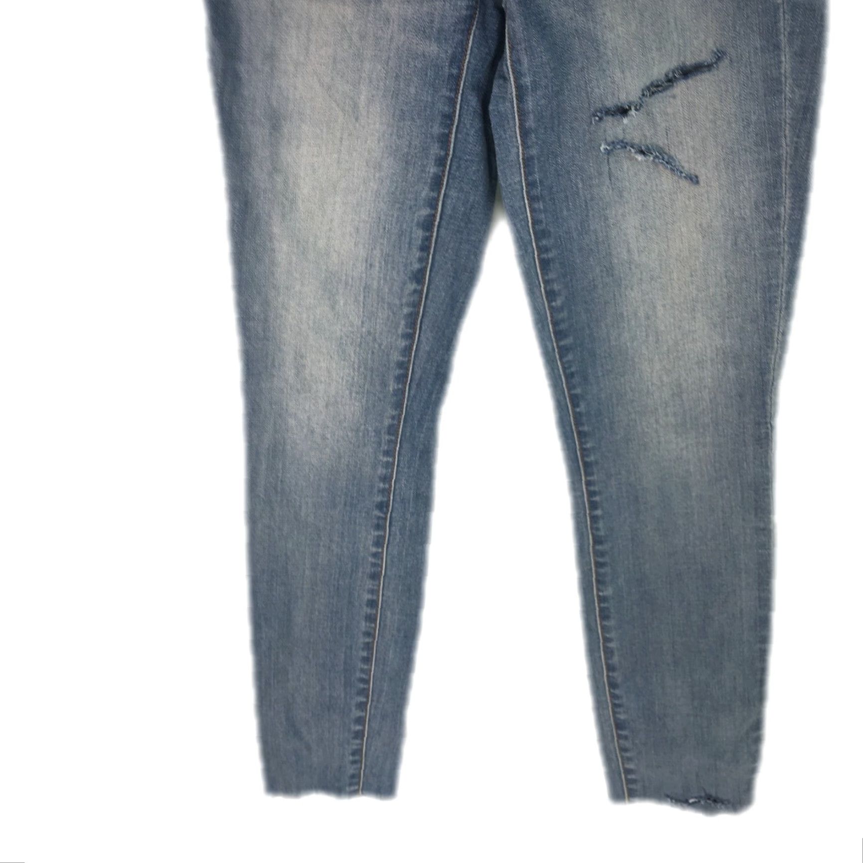 J.Crew J.Crew Jeans Womens Low Rise Skinny Leg Stretch Distressed Blue Denim Size 25/28 Vintage Size 42" / US 20 - 6 Thumbnail