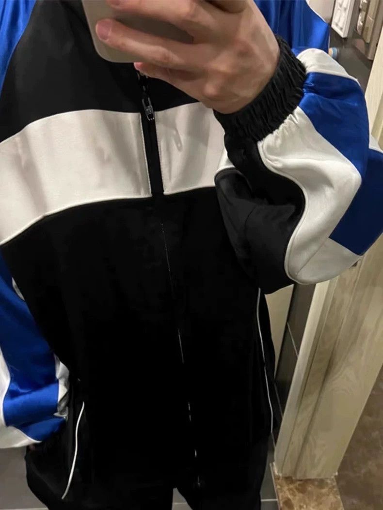 Balenciaga Balenciaga SS20 Locked Embroidered Logo Color-Block Jacket Size US M / EU 48-50 / 2 - 7 Thumbnail