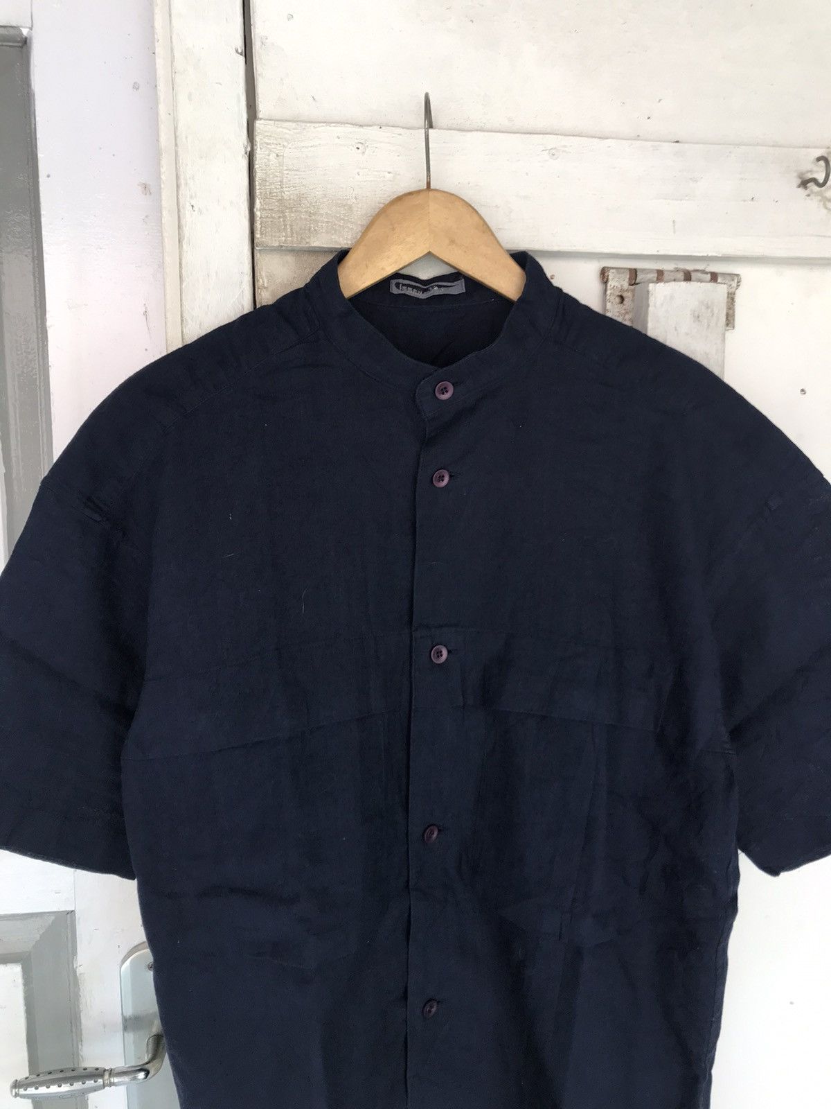 Issey Miyake Vintage Issey Miyake Hemp Shanghai Shirts Size US M / EU 48-50 / 2 - 3 Thumbnail