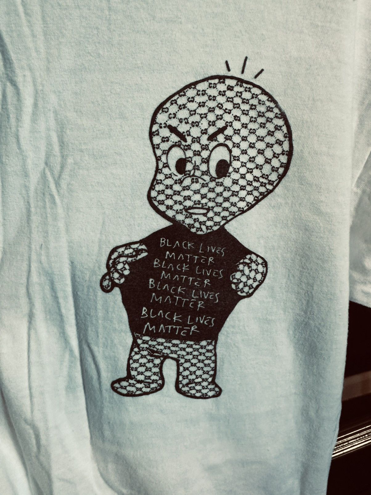 Other GUCCI GHOST white Casper GG monogram BLM t-shirt Size US S / EU 44-46 / 1 - 3 Thumbnail