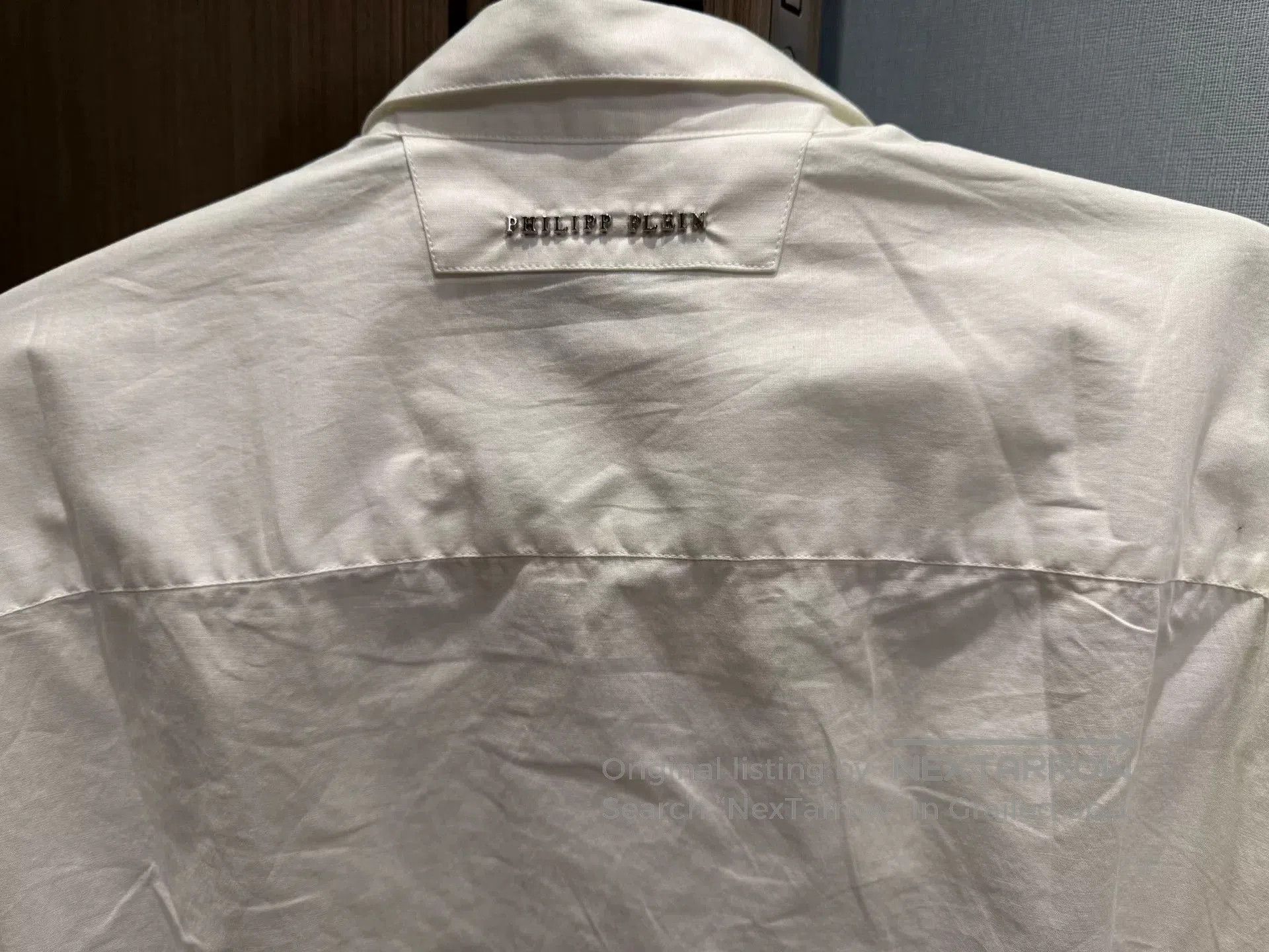 Philipp Plein Philipp Plein White Skull Logo Shirt. Size US XL / EU 56 / 4 - 6 Thumbnail
