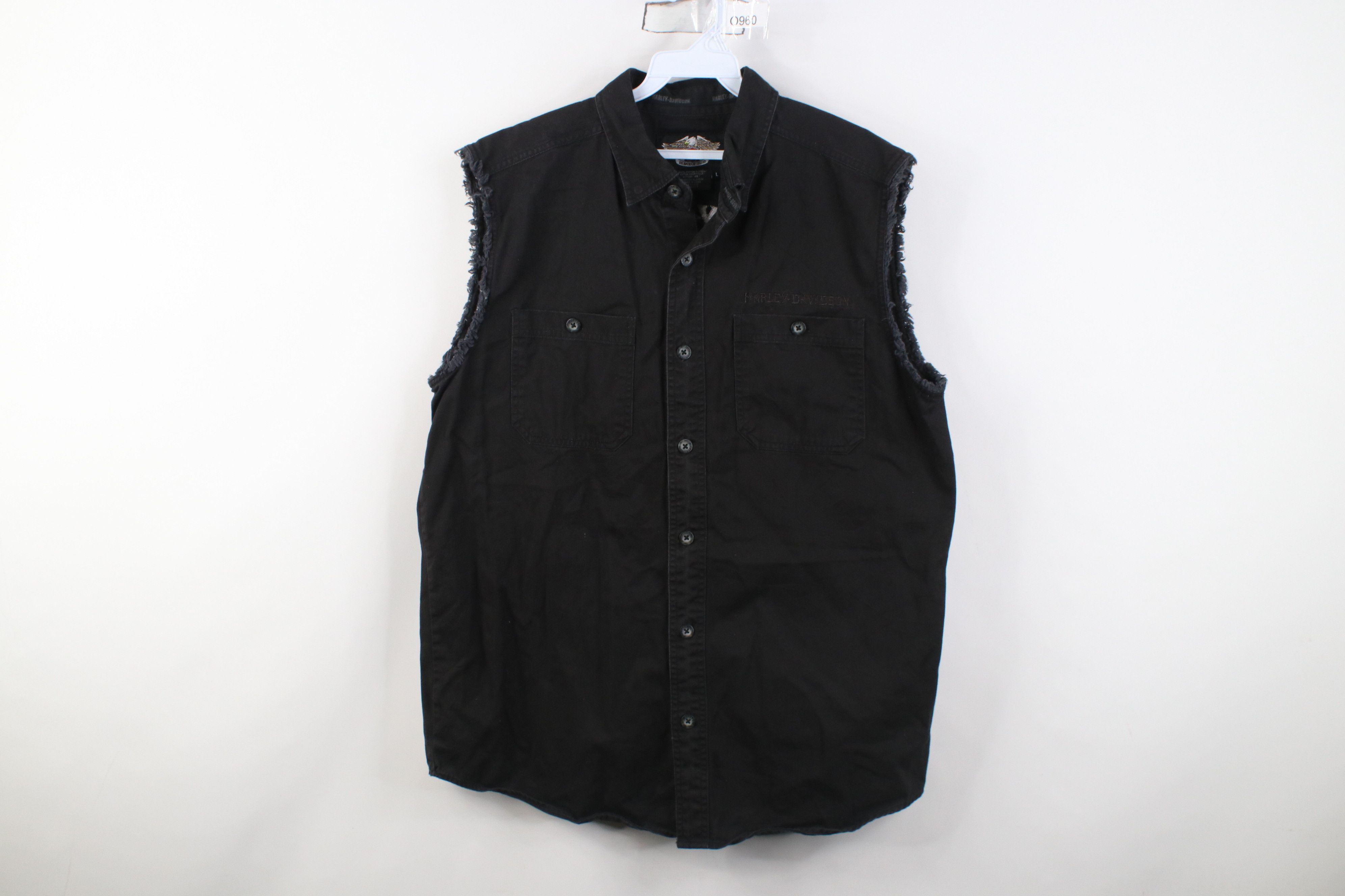 Harley Davidson Vintage Harley Davidson Skull Collard Button Shirt Black Size US L / EU 52-54 / 3 - 1 Thumbnail