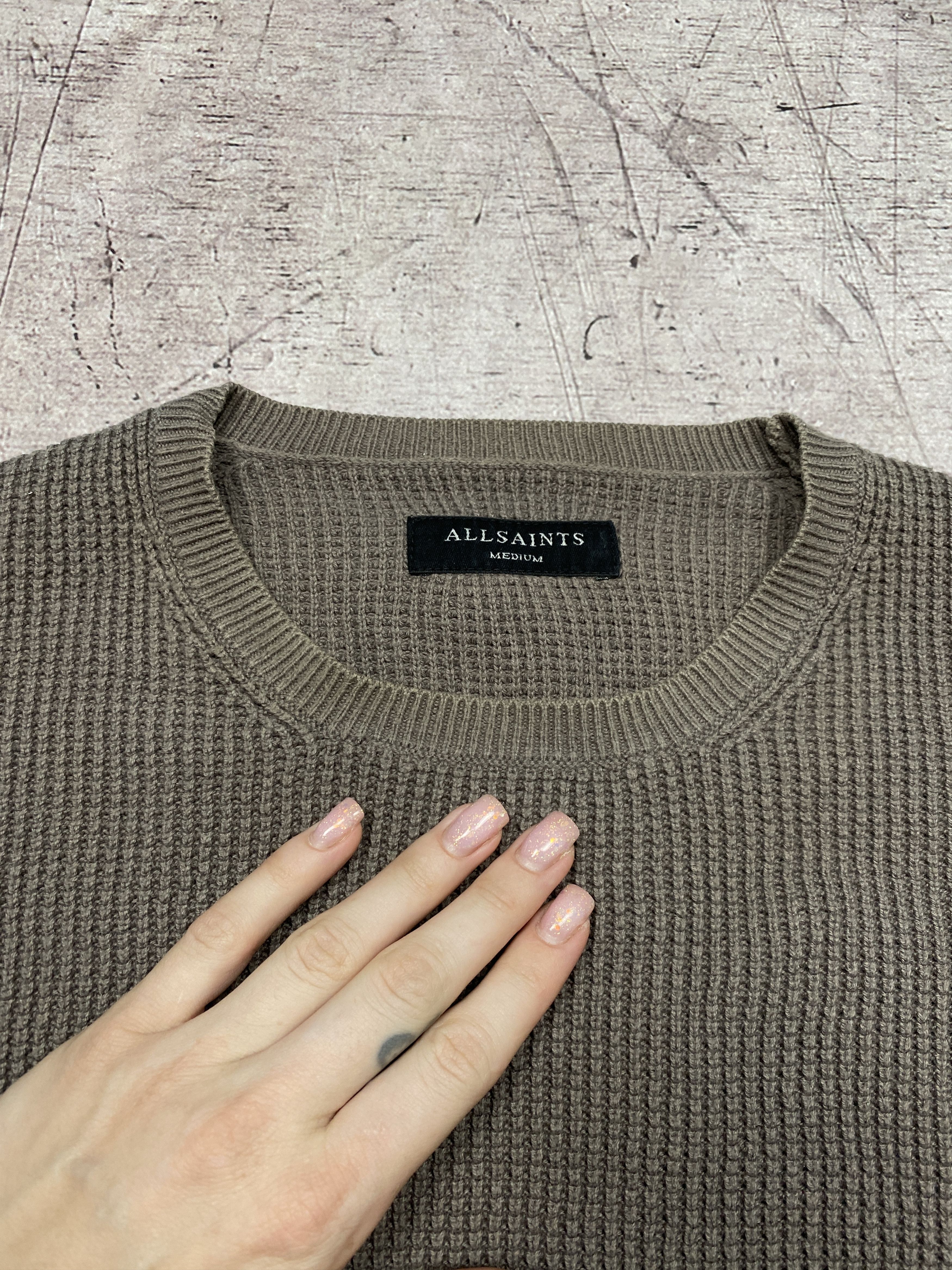 Allsaints Allsaint Vintage Mens Trias Crew Neck Knit Sweater Size US M / EU 48-50 / 2 - 4 Thumbnail