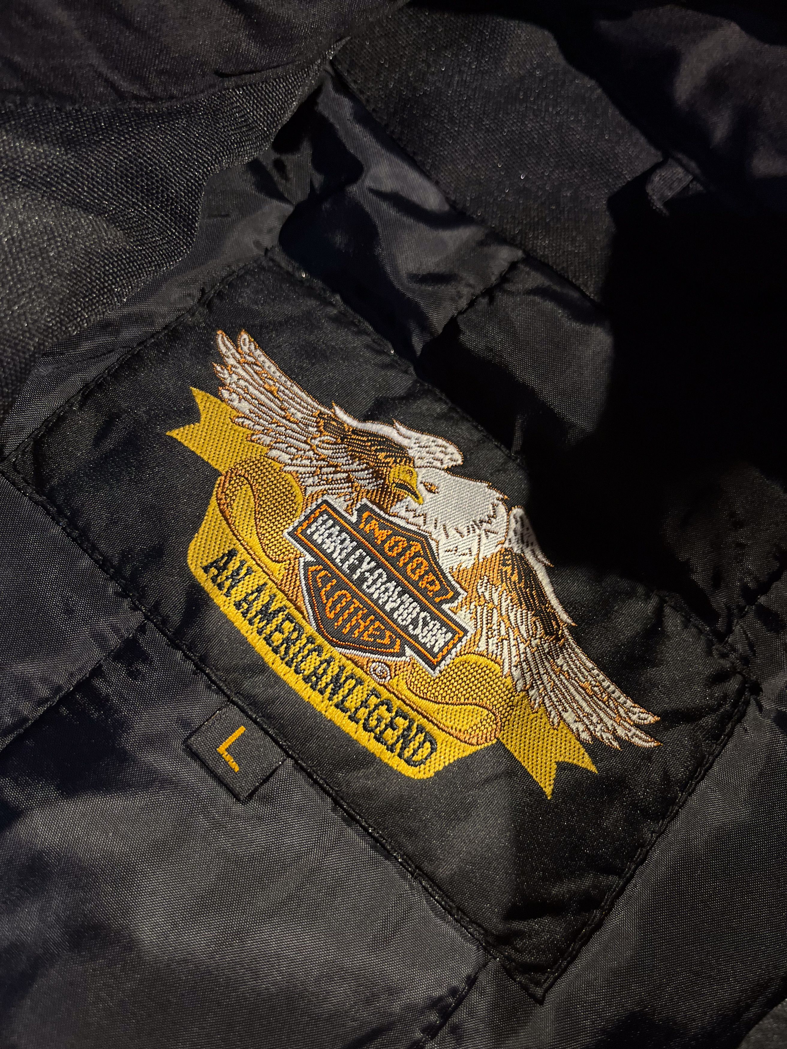 Harley Davidson MOTO Harley Davidson Biker Embroidered Jacket Size US L / EU 52-54 / 3 - 6 Thumbnail