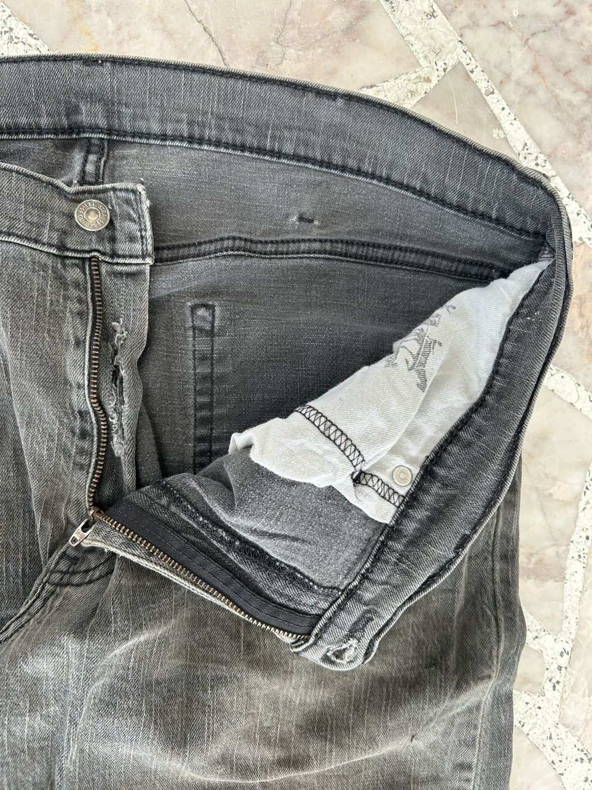 Levi's Levis 514 Denim Vintage Faded Black Trousers Size US 38 / EU 54 - 7 Thumbnail