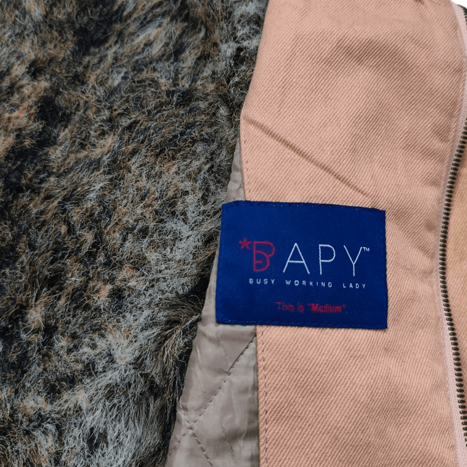 Bape BAPY by BAPE Fur Inner Canvas Hoodie Jacket Size M / US 6-8 / IT 42-44 - 7 Thumbnail