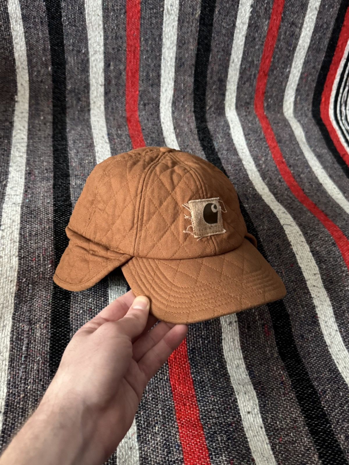 Carhartt Vintage 09’s Carhartt 2006 y2k Brown Winter Workwear Hat Size ONE SIZE - 3 Thumbnail